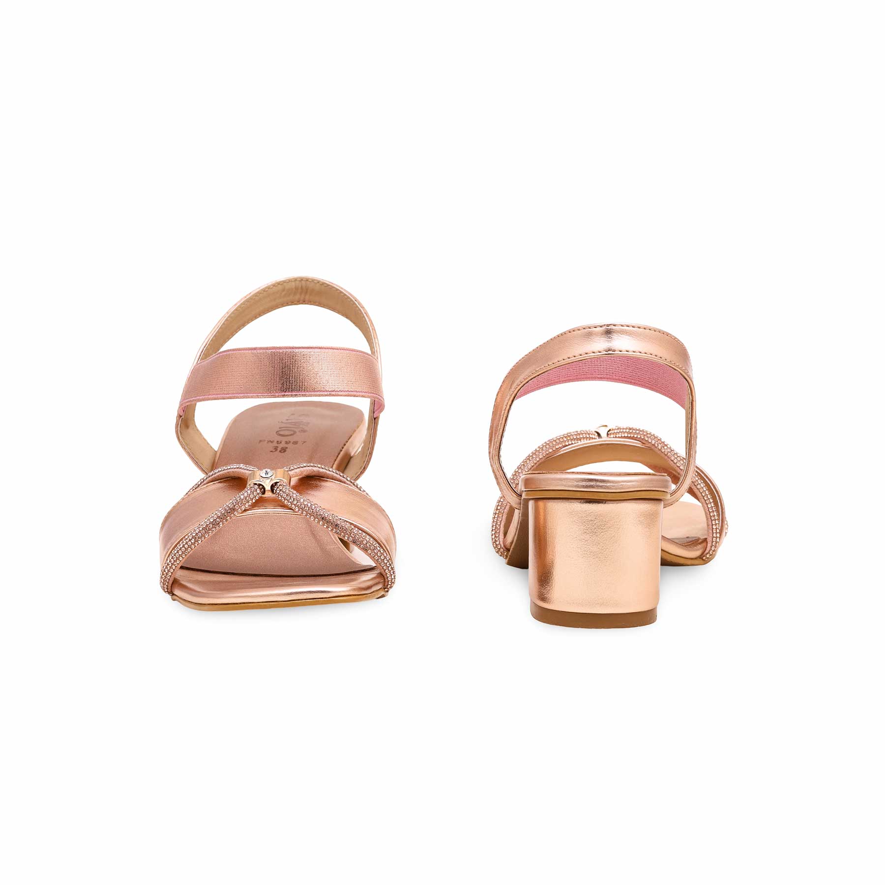 Peach Fancy Sandal FN5987 - Image 3