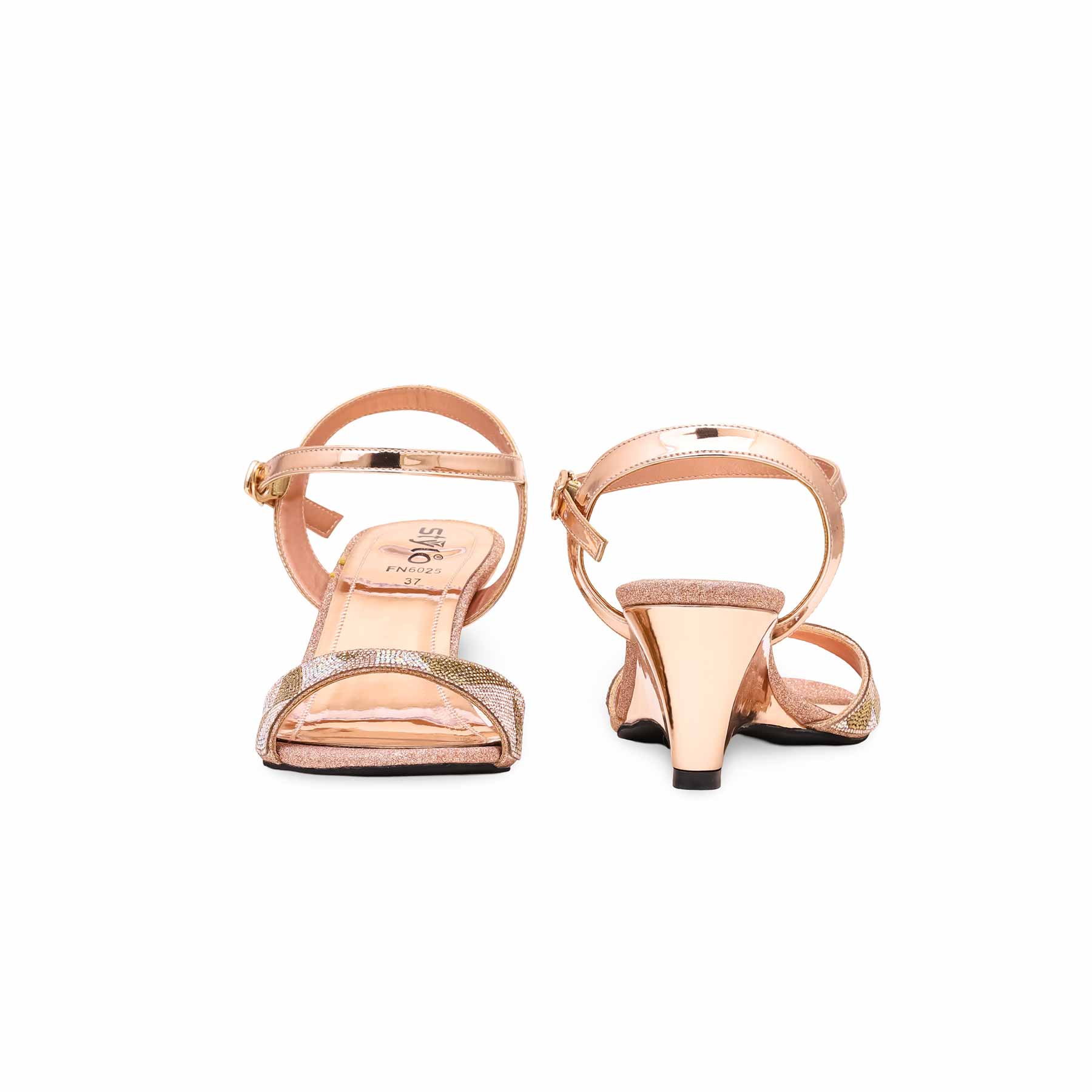 Peach Fancy Sandal FN6025 - Image 4