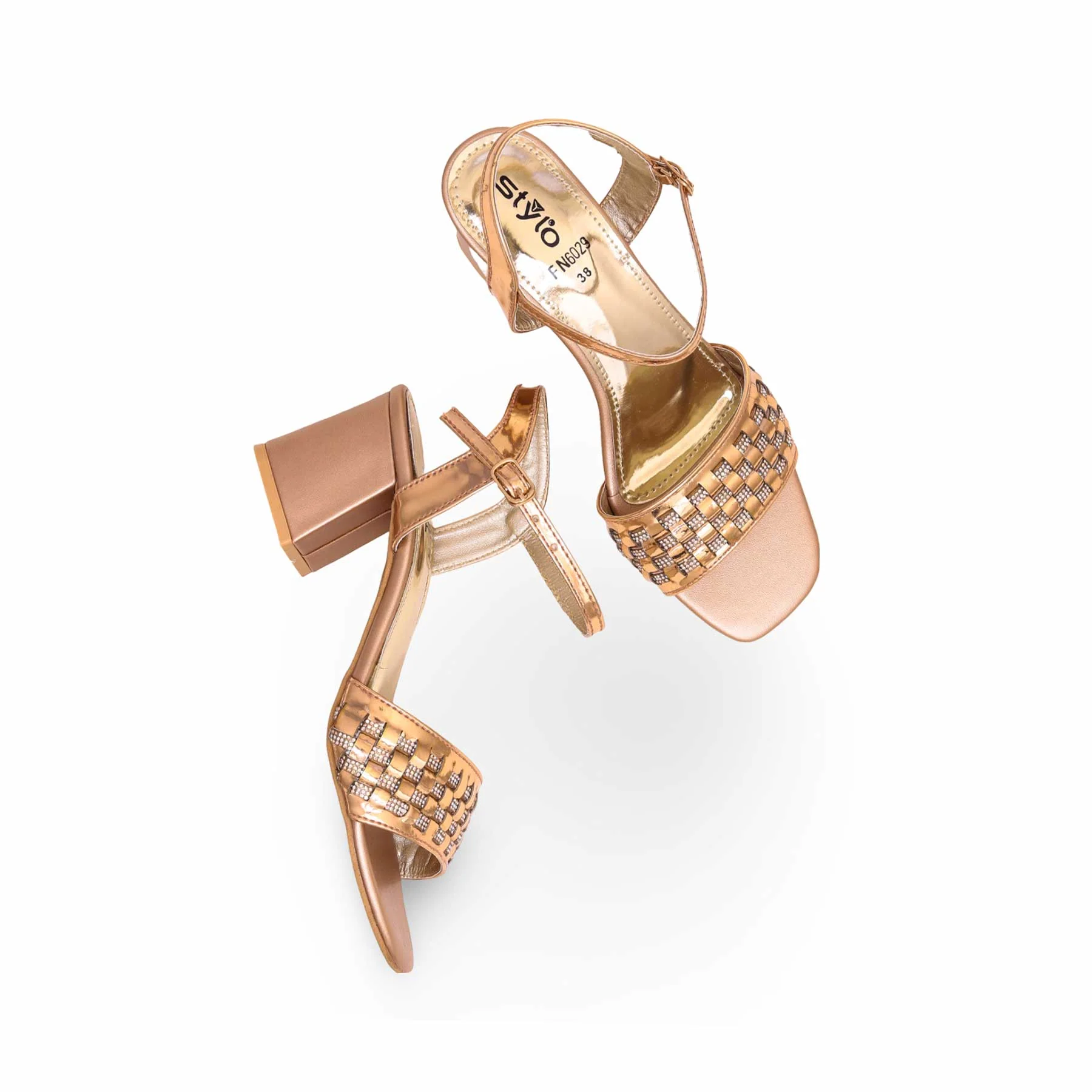 Peach Fancy Sandal FN6029 - Image 5