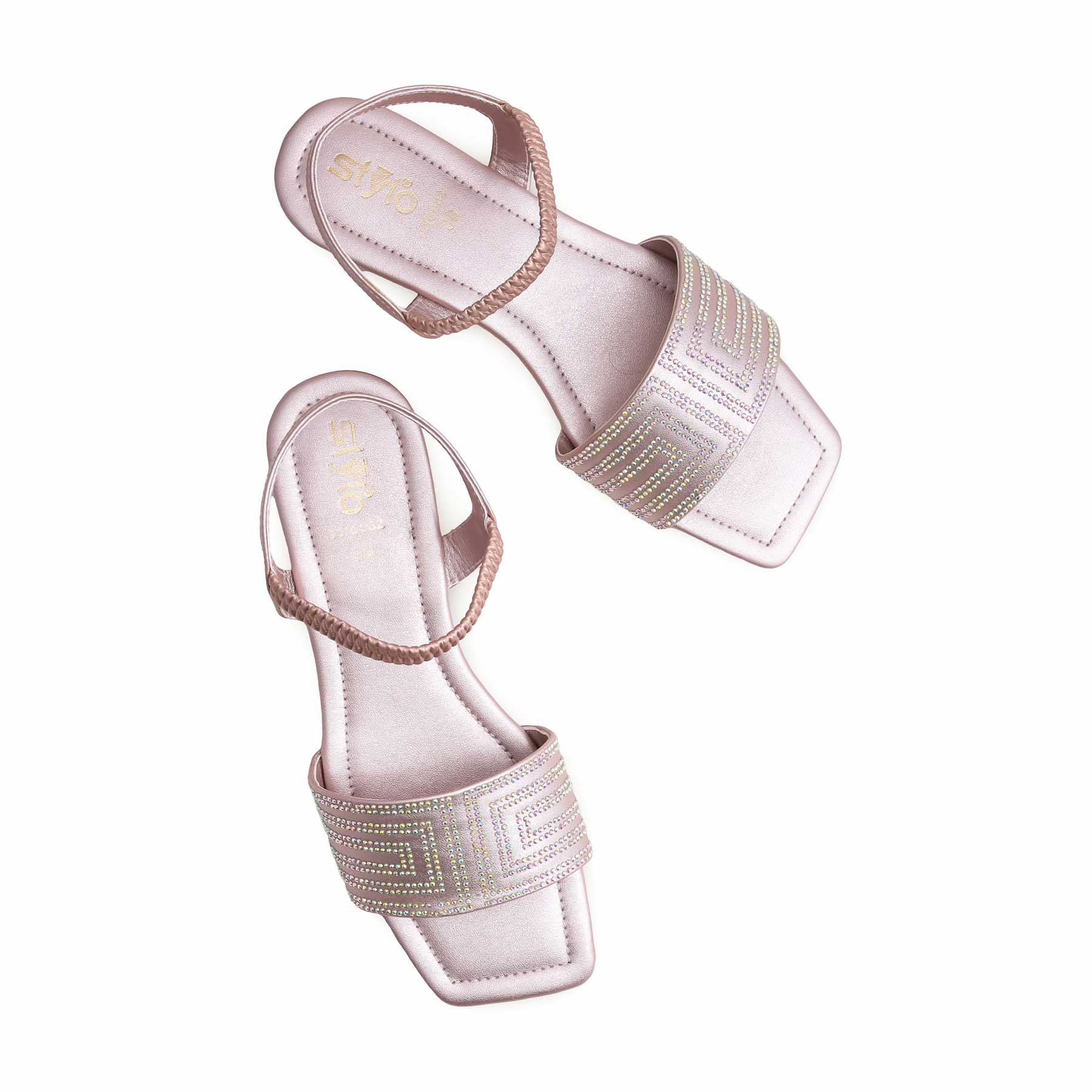 Peach Fancy Sandal FN6052 - Image 5