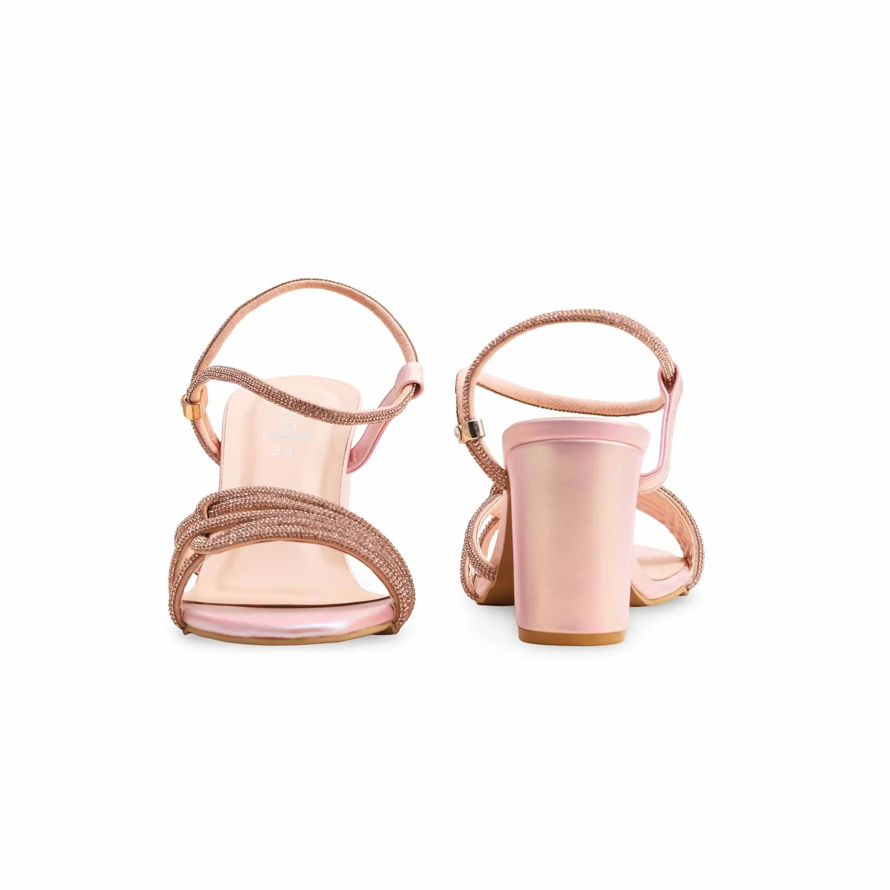Peach Fancy Sandal FN6084 - Image 4