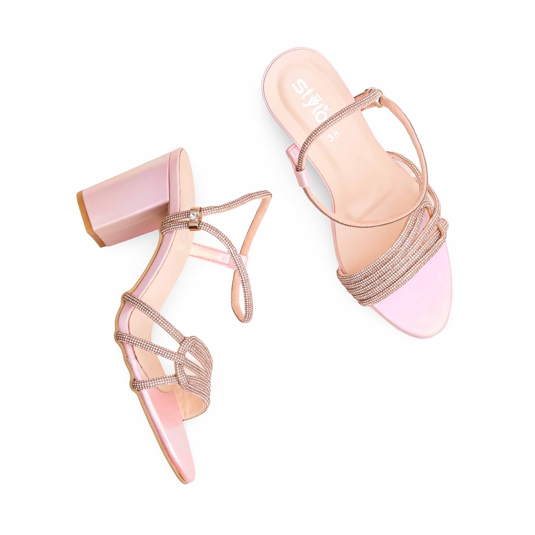 Peach Fancy Sandal FN6084 - Image 5