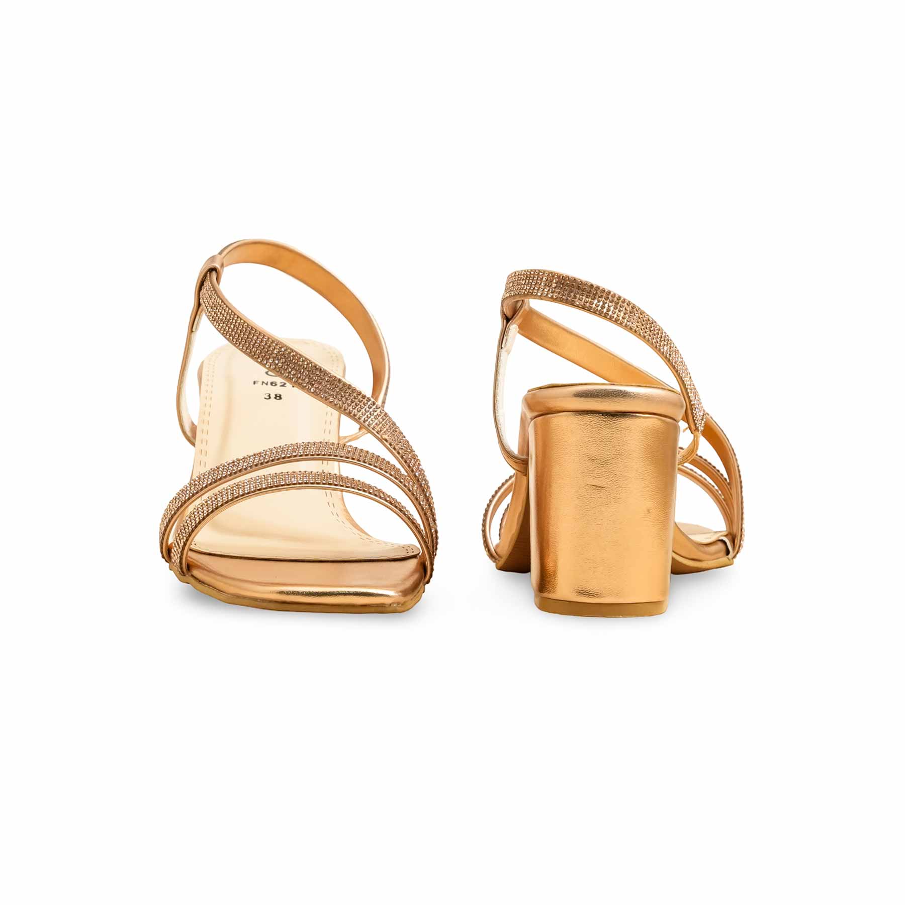 Peach Fancy Sandal FN6212 - Image 4