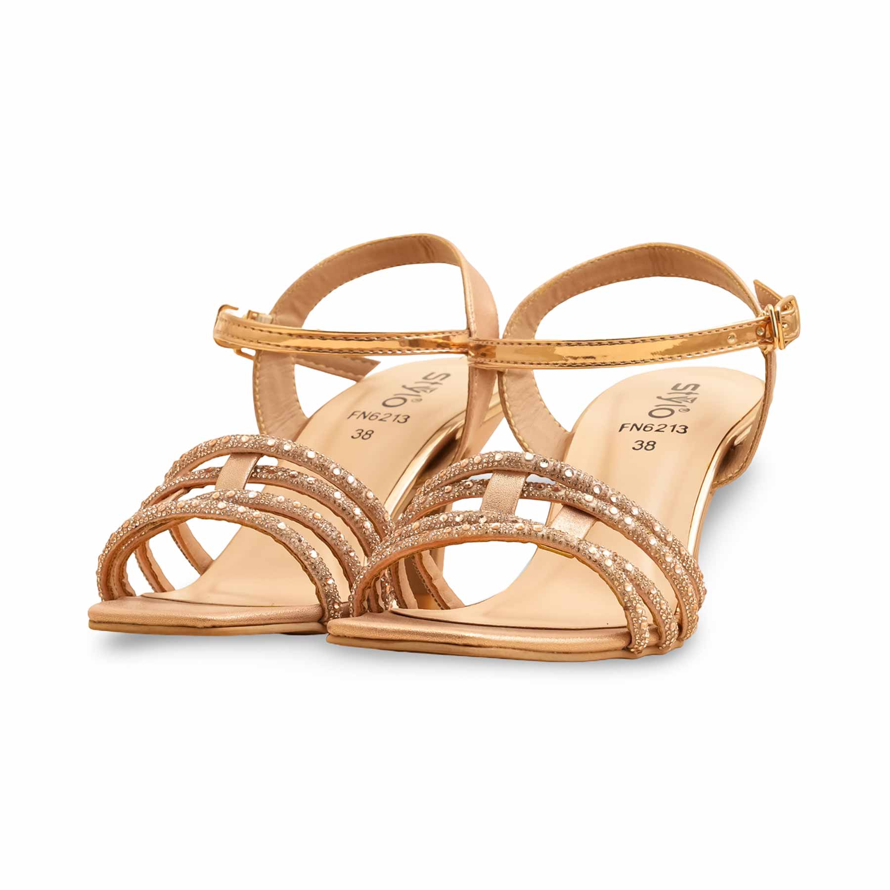 Peach Fancy Sandal FN6213 - Image 3