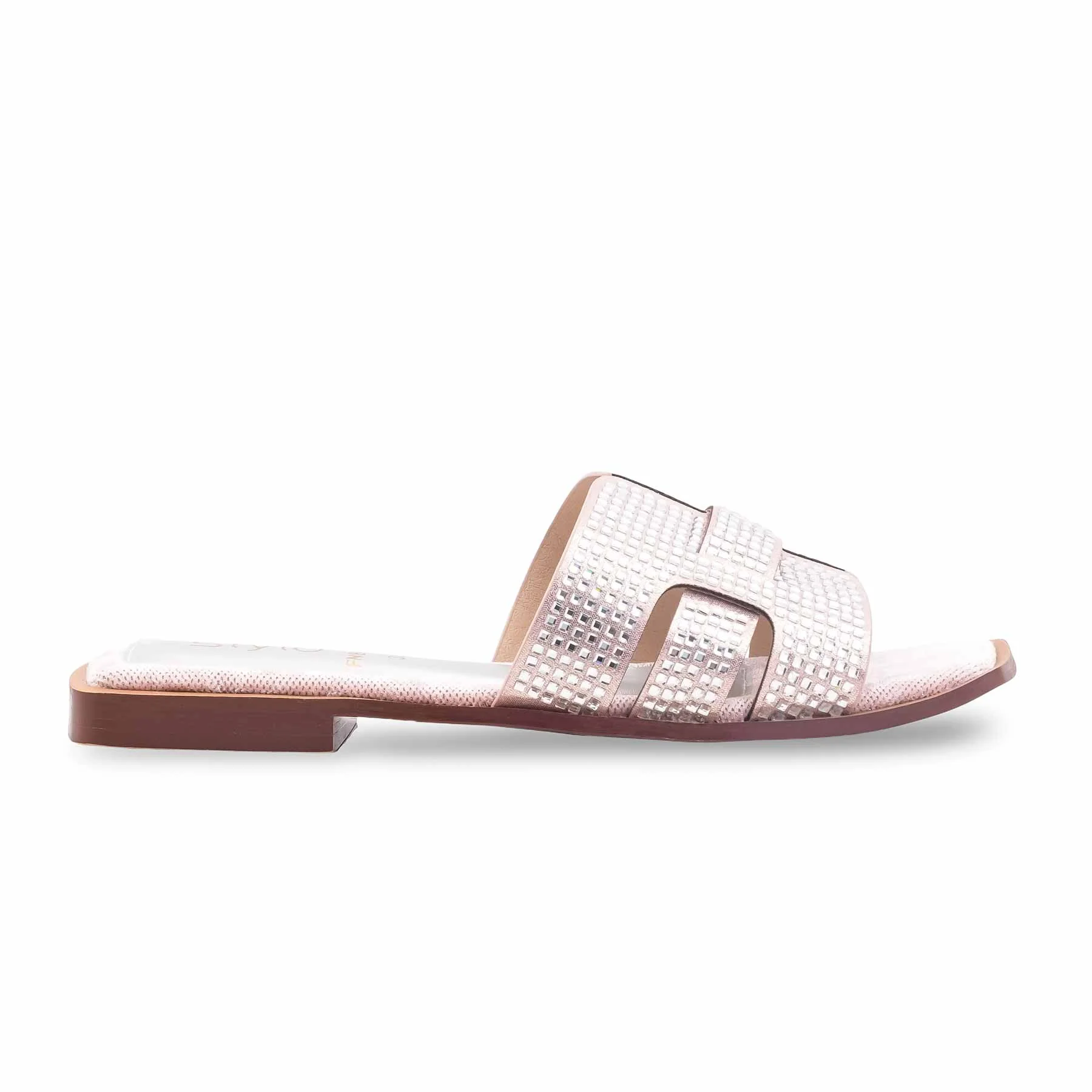 Peach Fancy Slipper For Ladies FN8029 - Image 2