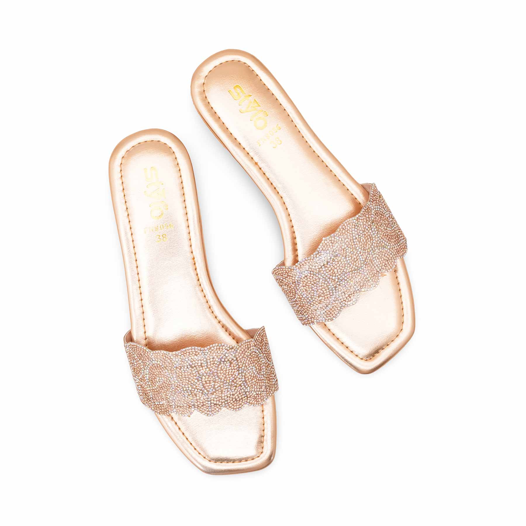 Peach Fancy Slipper For Ladies FN8056 - Image 5