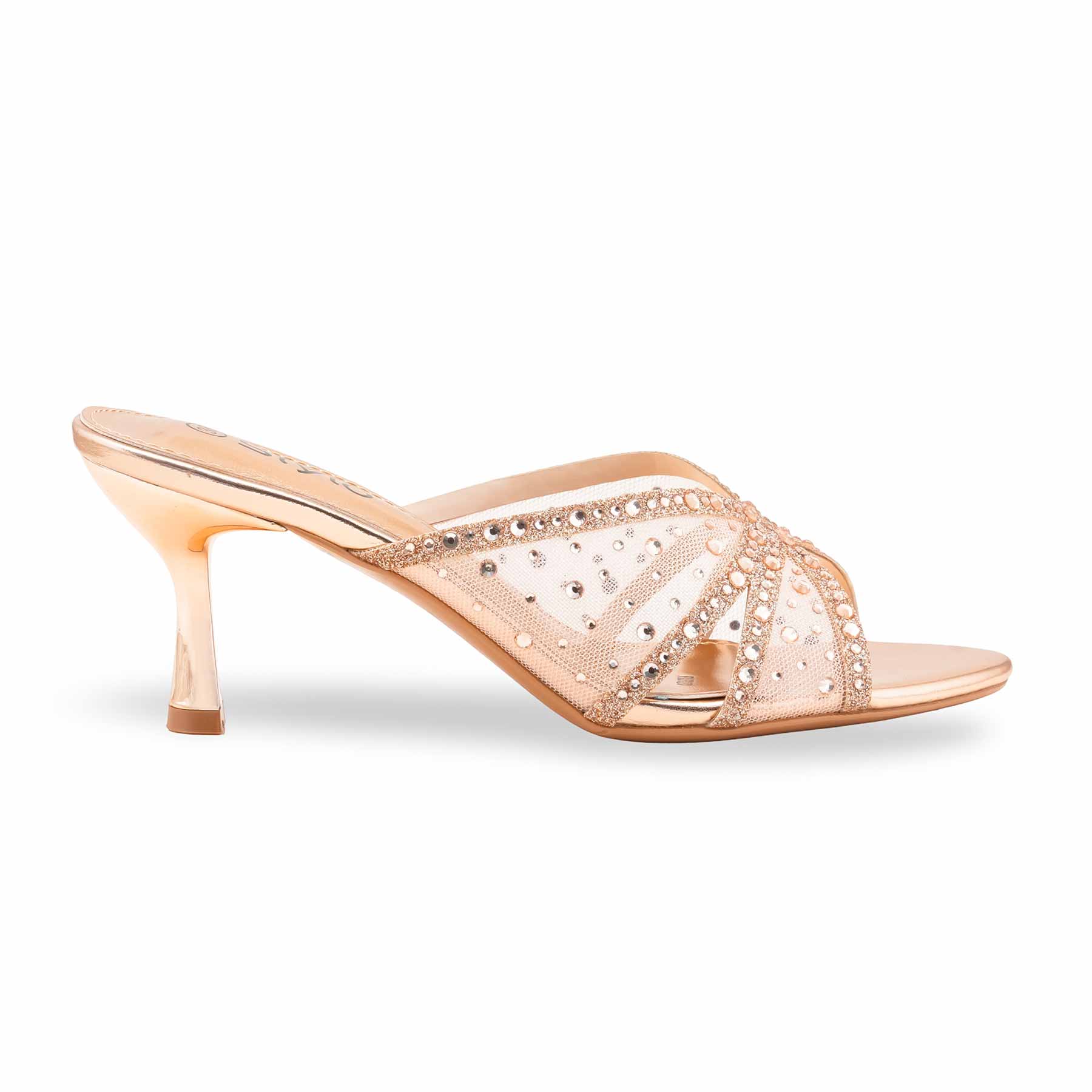 Peach Fancy Slipper For Women FN8020 - Image 2