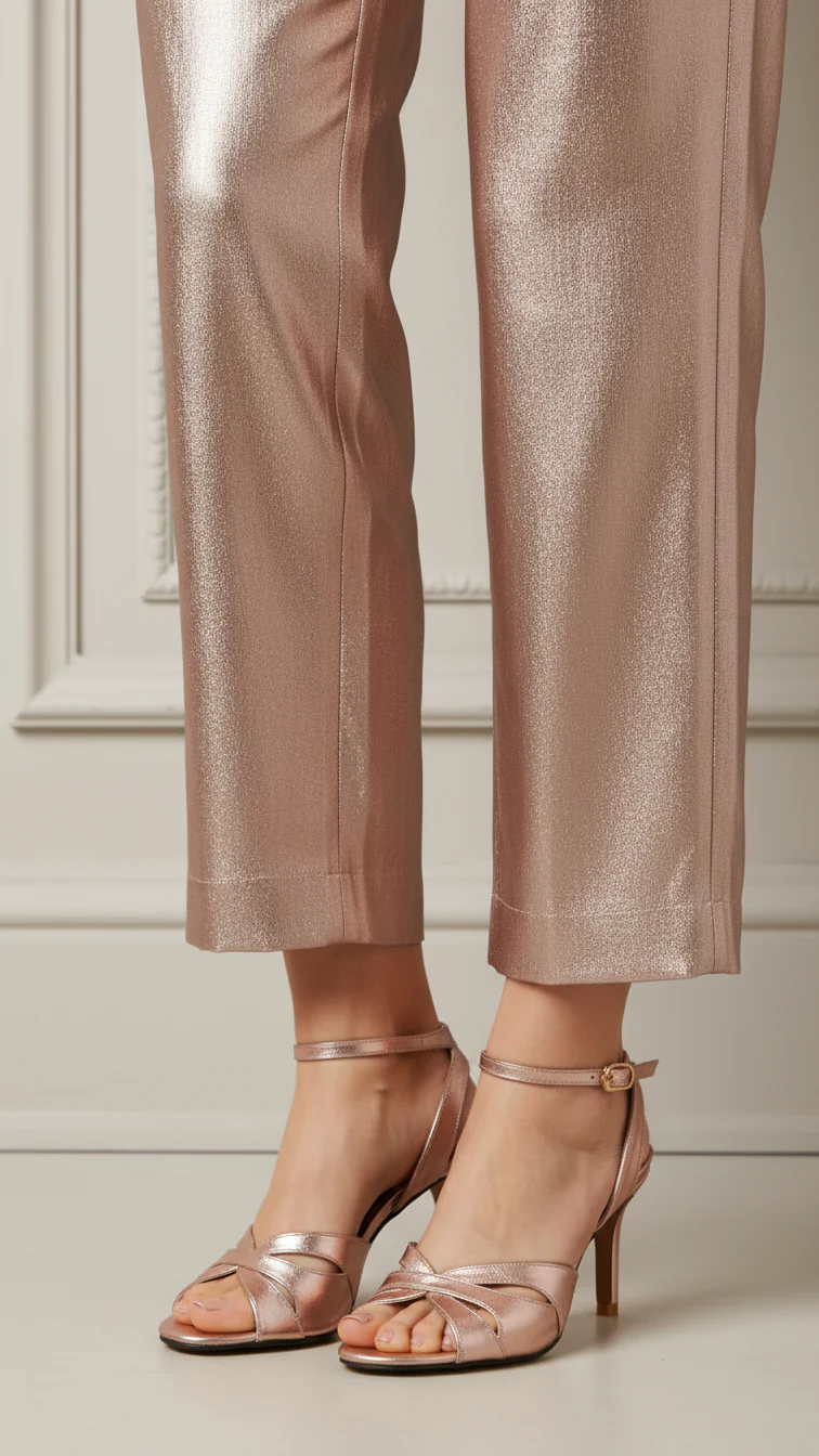 Peach Formal Sandal For Women FR5386