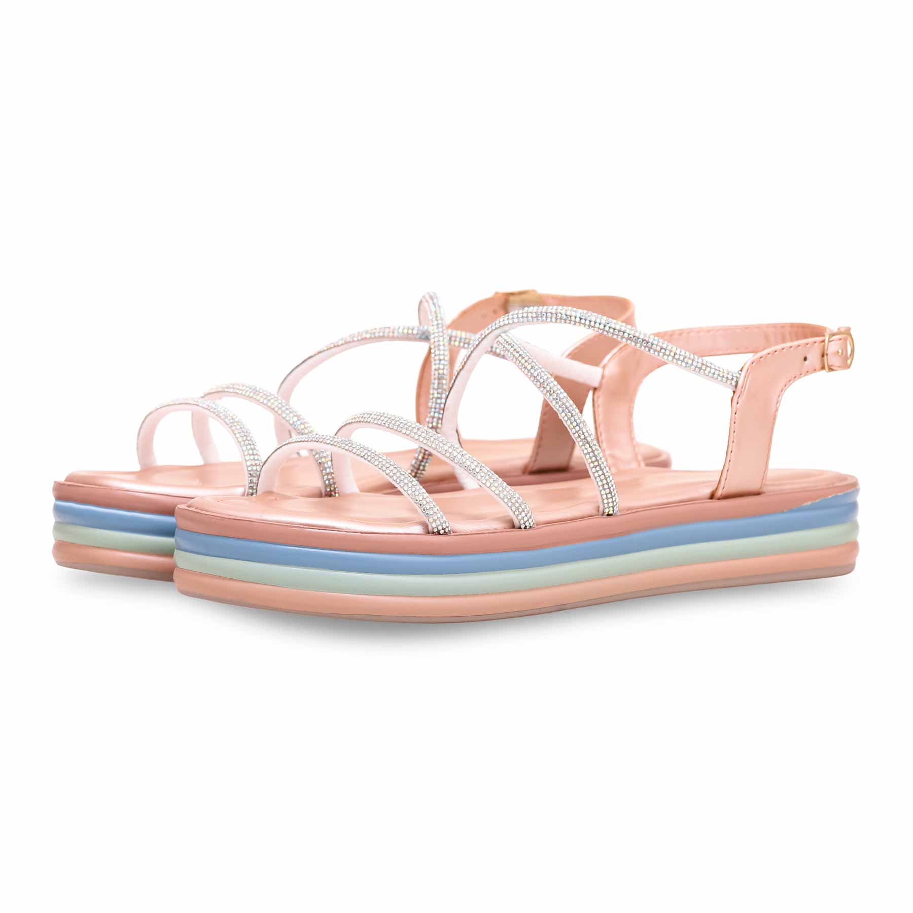 Peach Formal Sandal PU0328 - Image 2