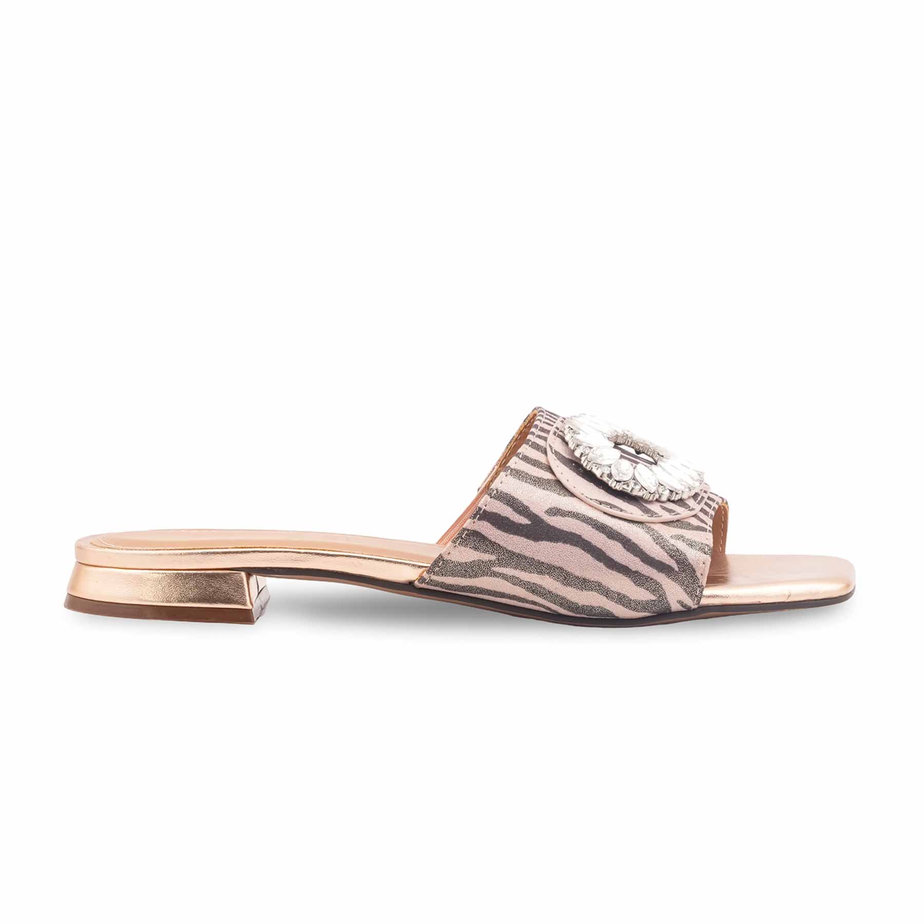 Peach Formal Slipper For Ladies FR8445 - Image 2