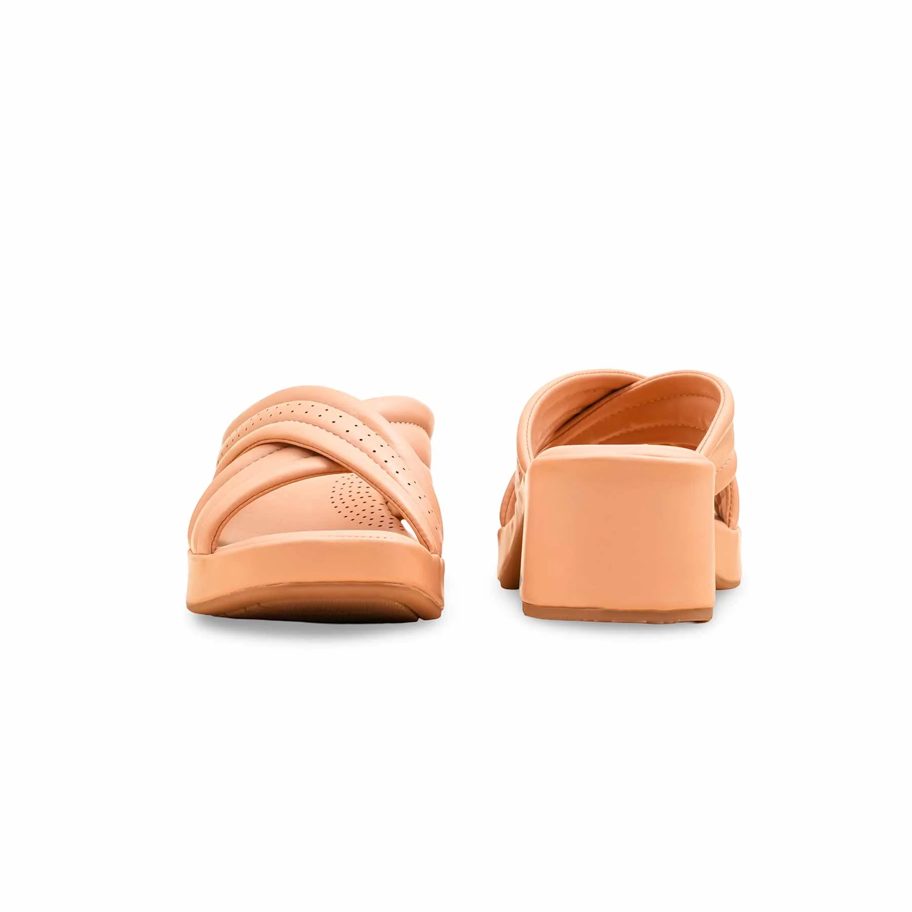 Peach Formal Slipper For Ladies PU0619 - Image 4