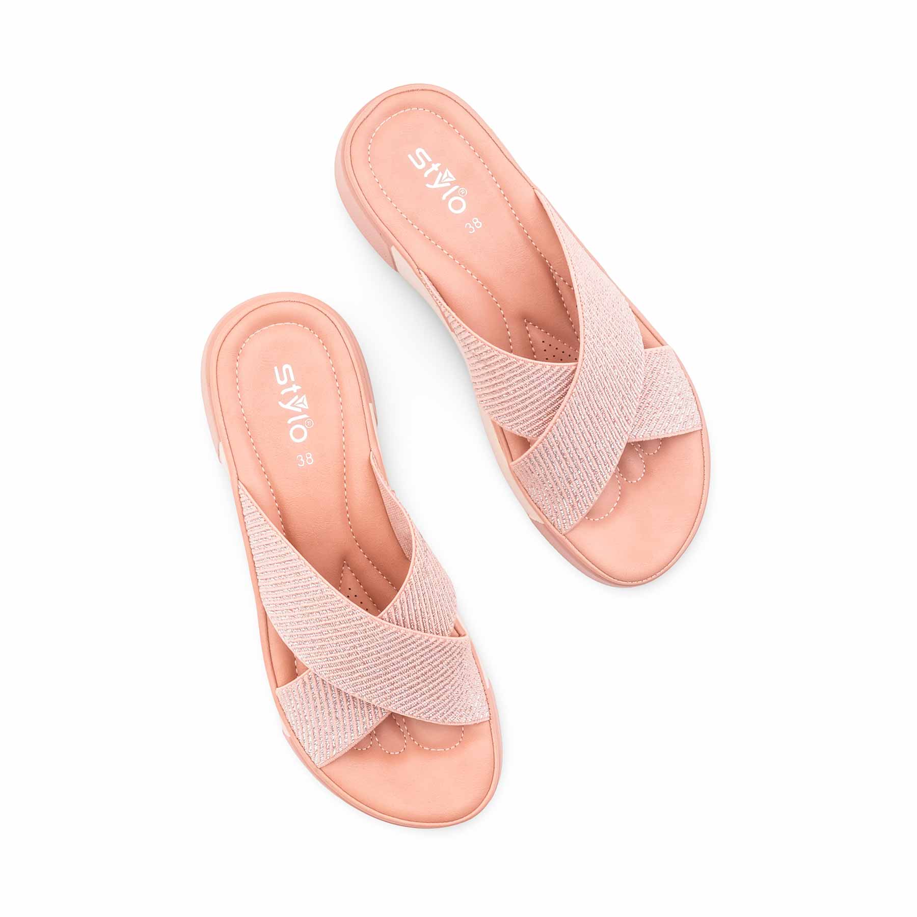 Peach Formal Slipper For Ladies PU0730 - Image 5