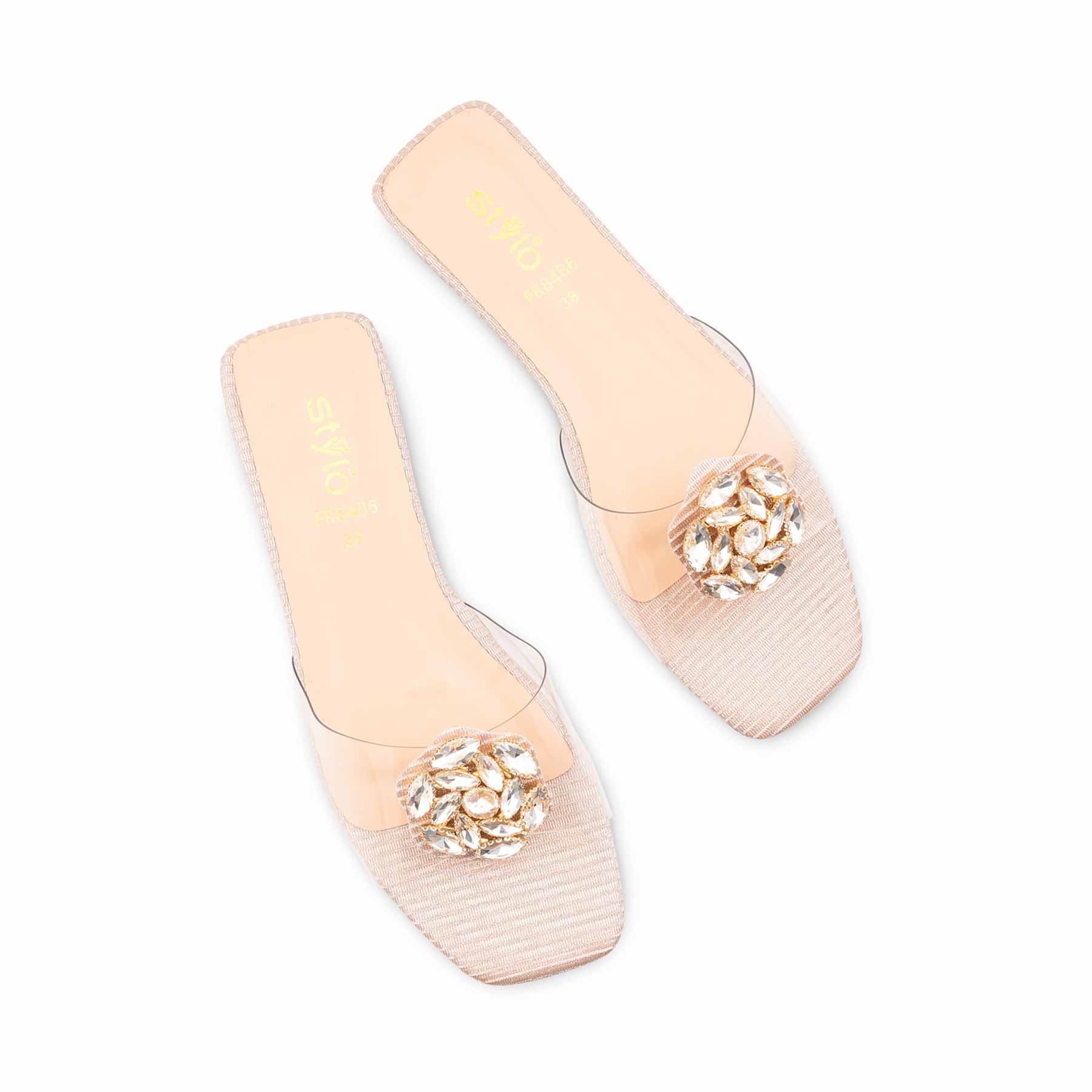 Peach Formal Slipper For Women FR8486 - Image 5