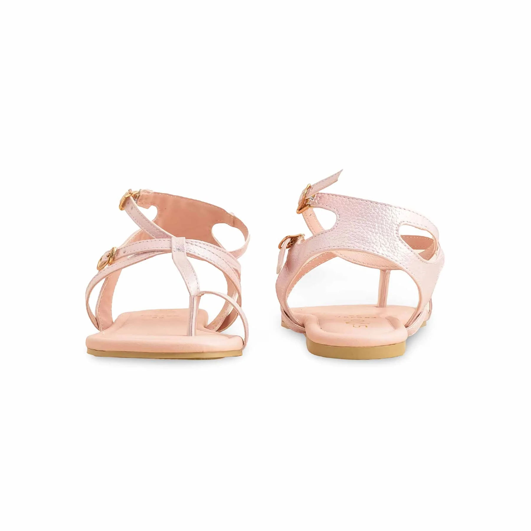 Peach Formal Women Sandal FR5397 - Image 4