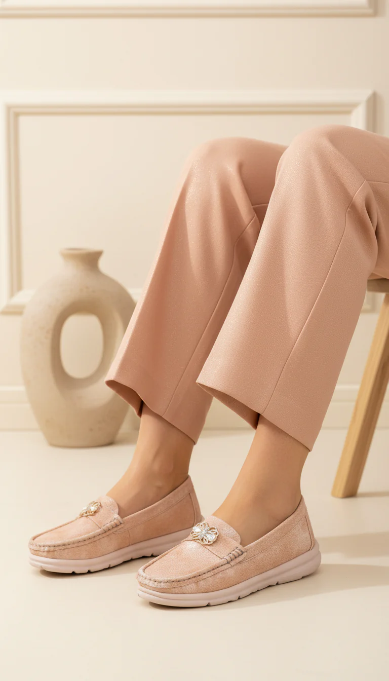 Peach Winter Moccasin WN4350