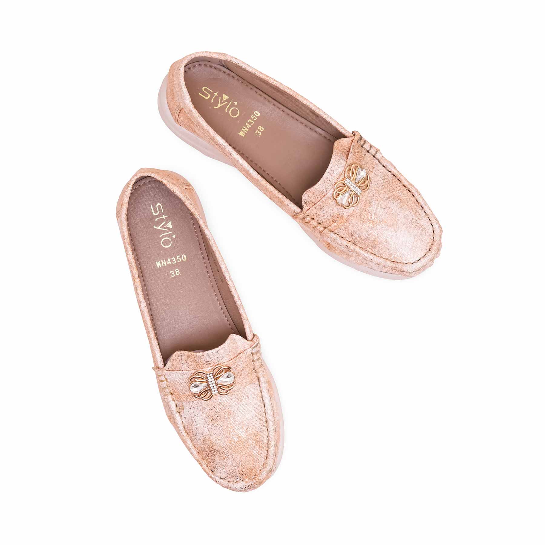 Peach Winter Moccasin WN4350 - Image 5