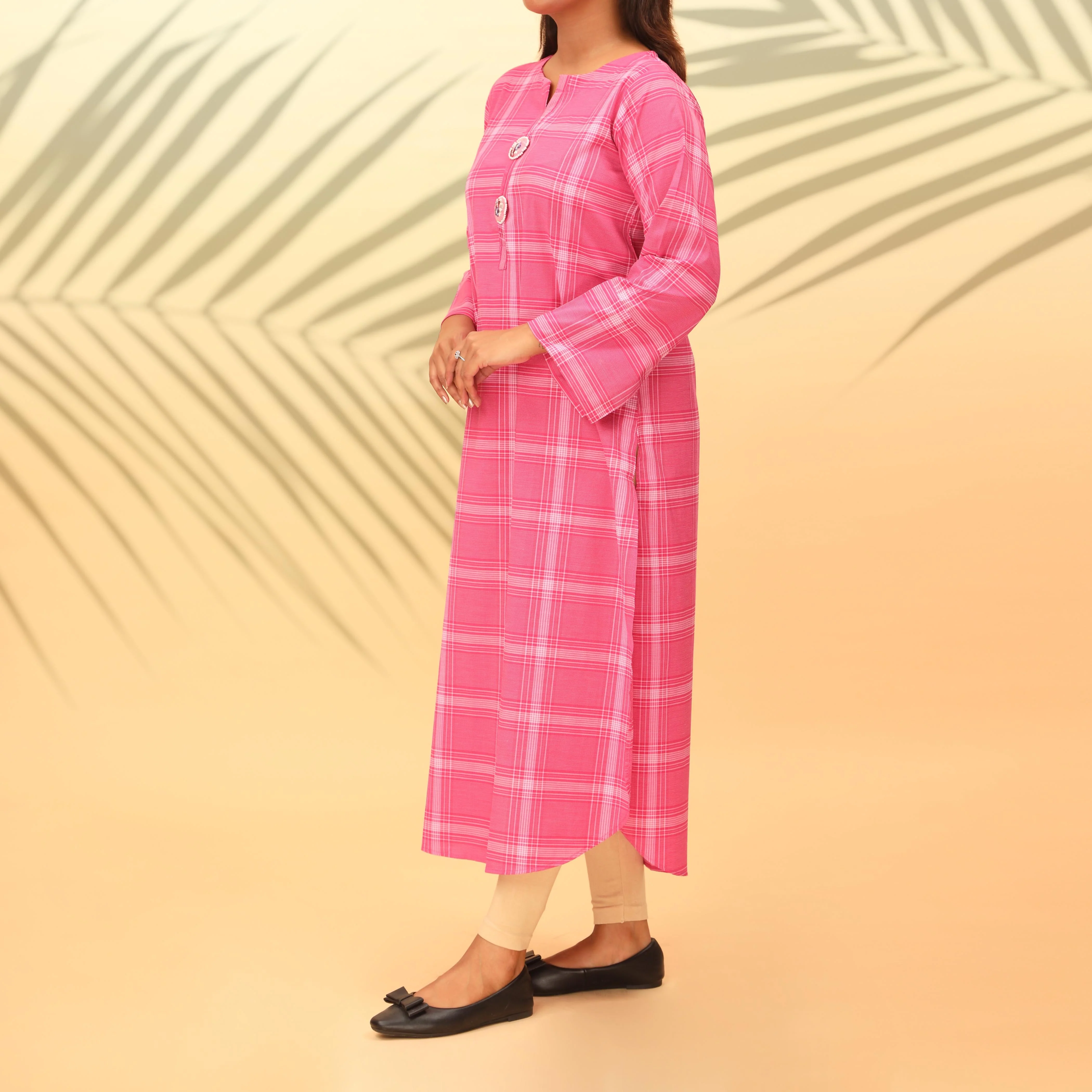 1PC- Cotton Checkered Shirt PW4002 - Image 2
