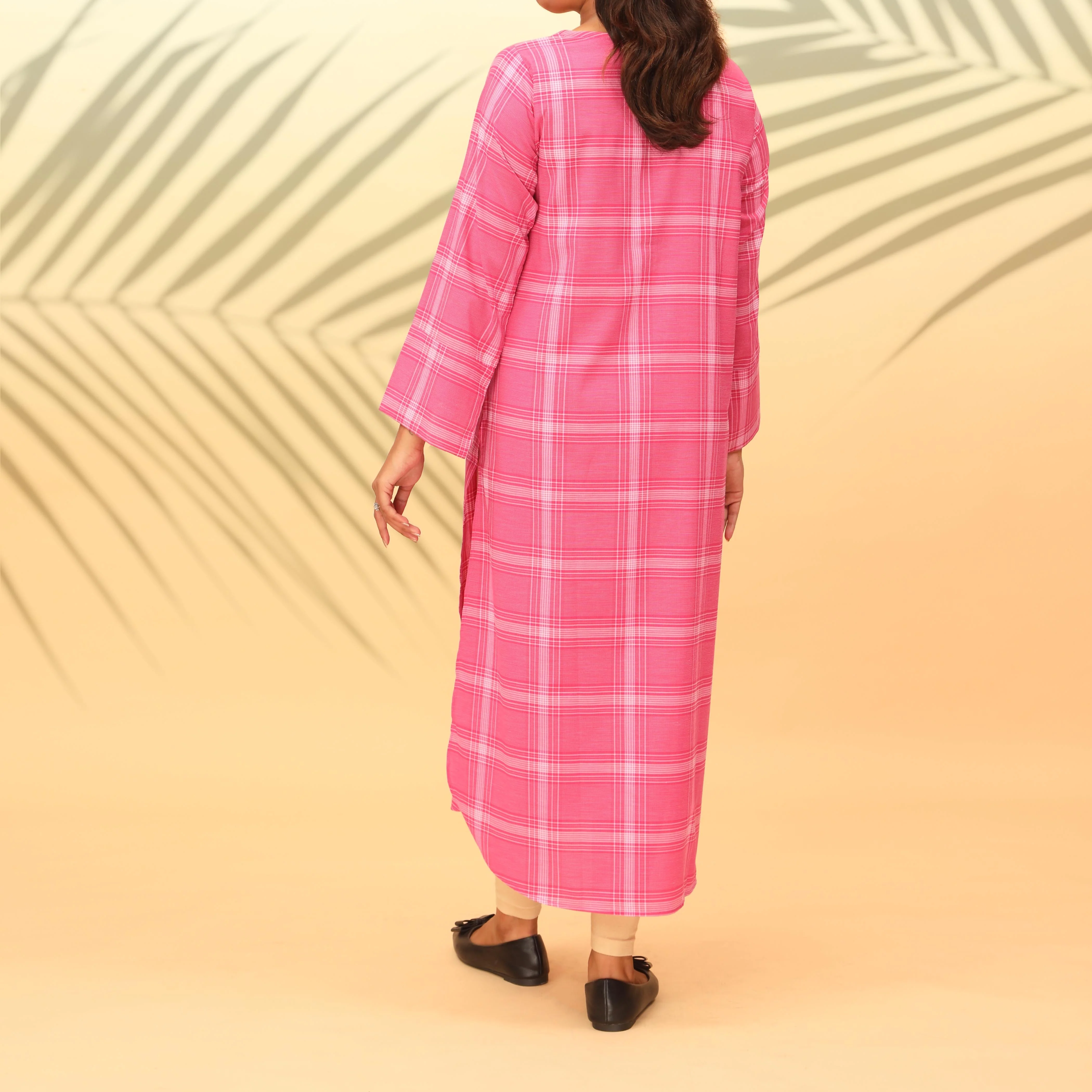 1PC- Cotton Checkered Shirt PW4002 - Image 3