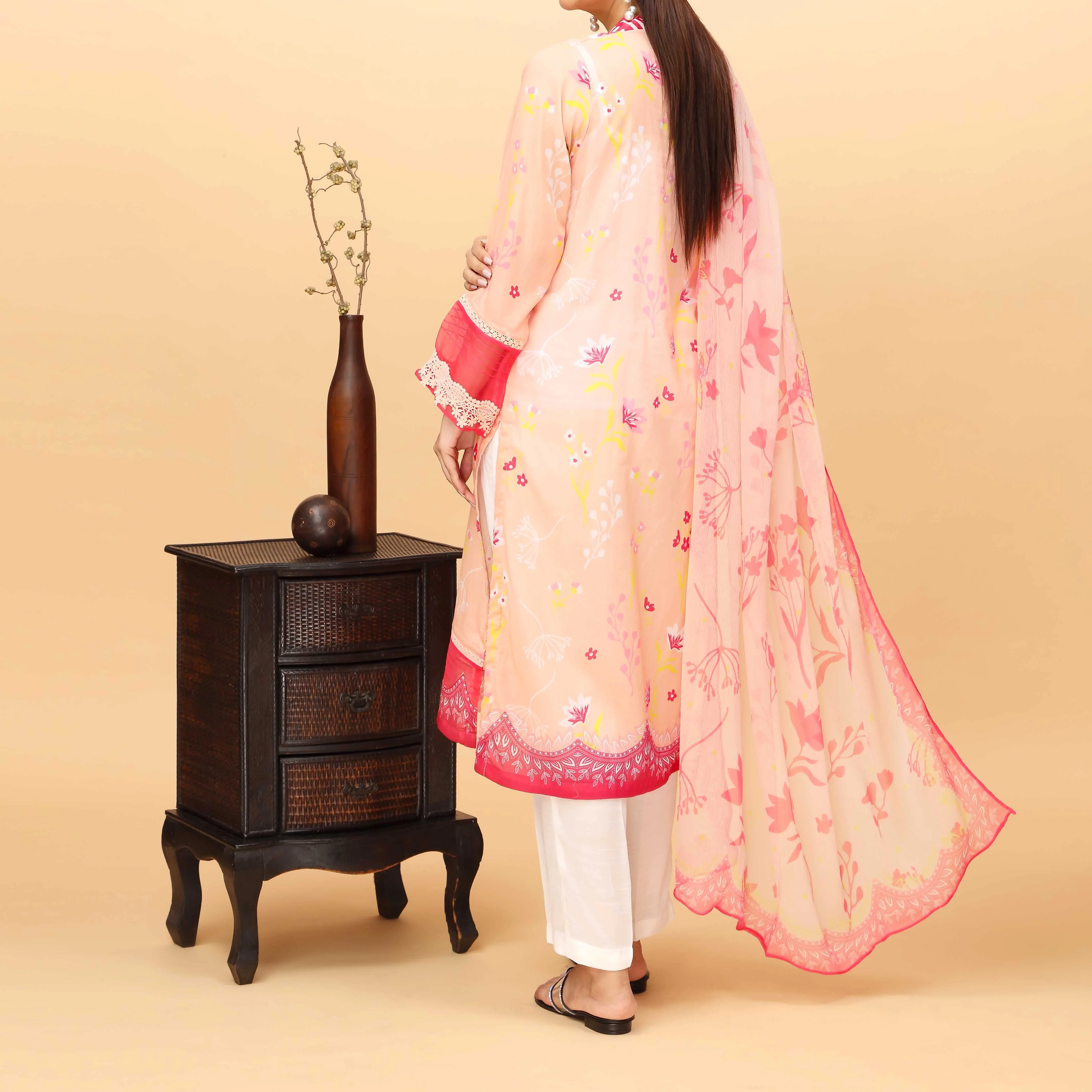 2PC Digital Printed Lawn Suit PS4389 - Image 3