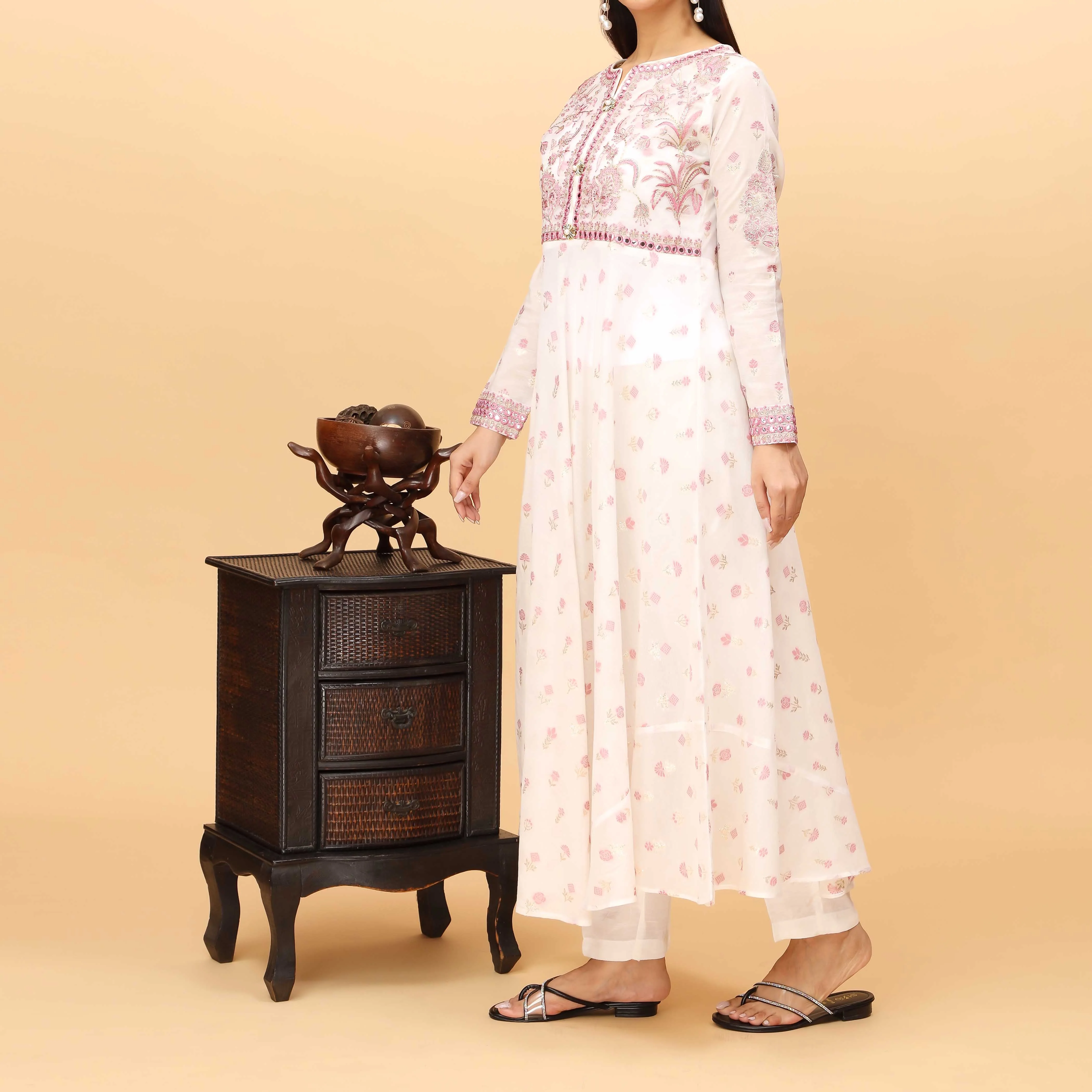 2PC Embellished Jacquard Suit PS4383 - Image 2