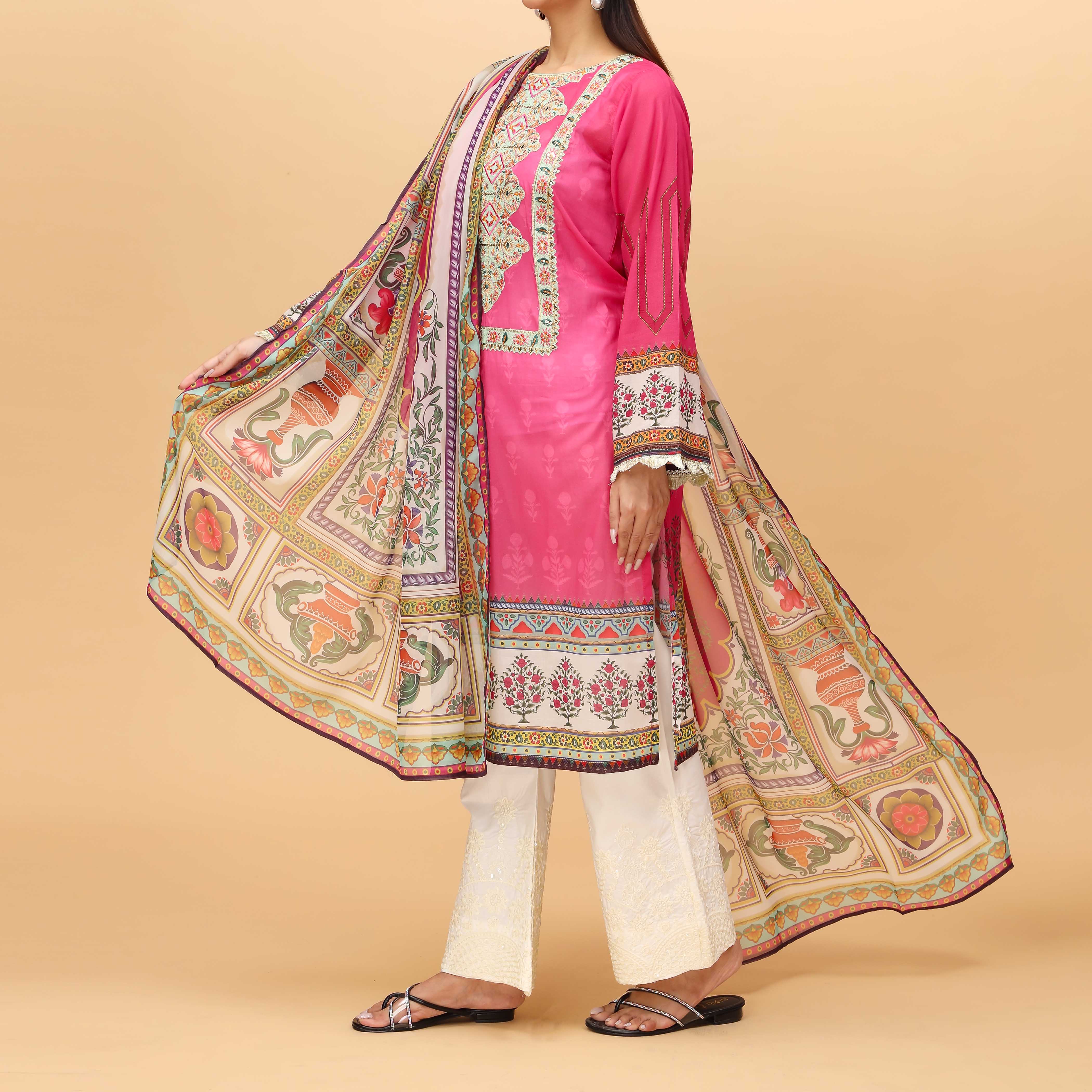 2PC Embellished Lawn Suit PS4204 - Image 2