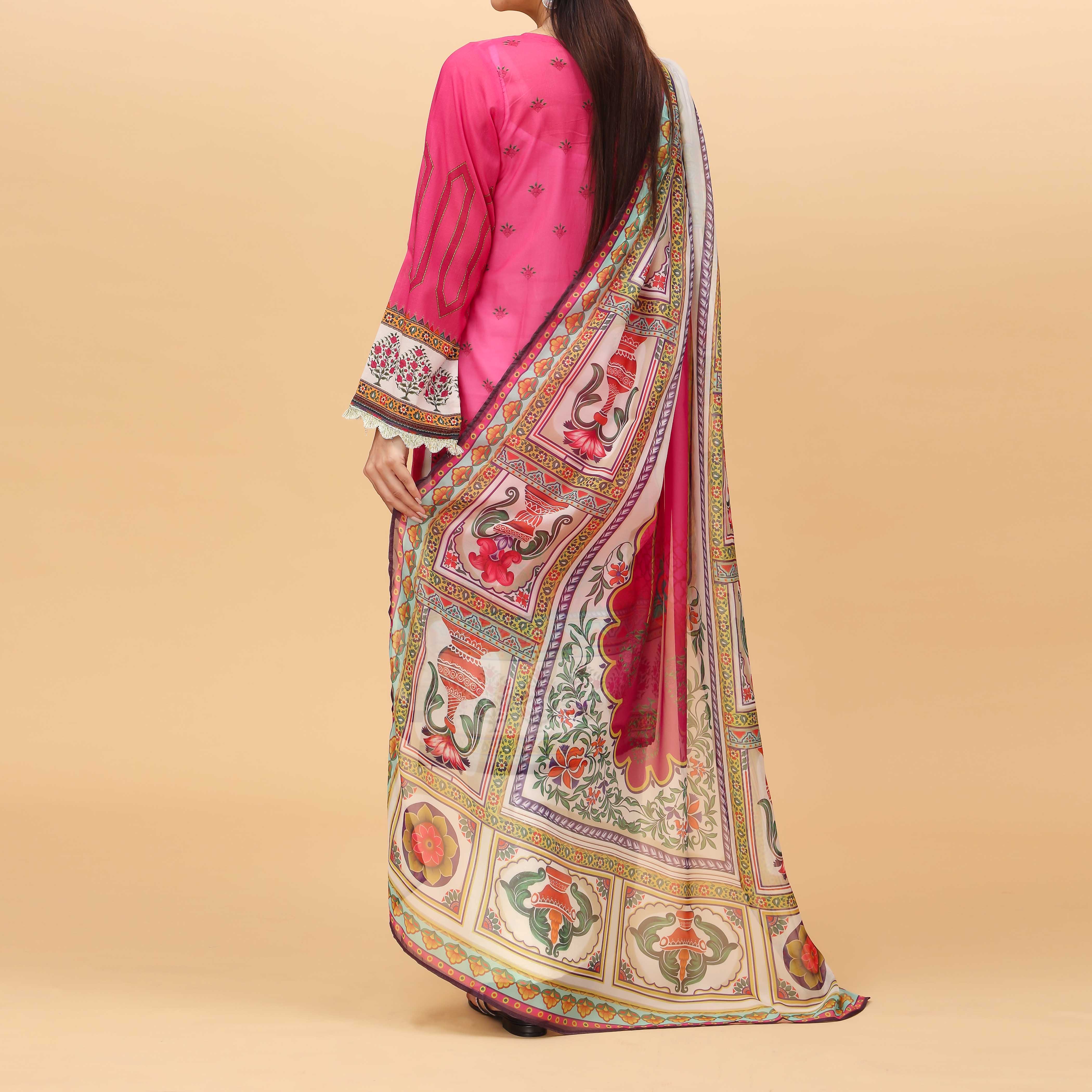 2PC Embellished Lawn Suit PS4204 - Image 3