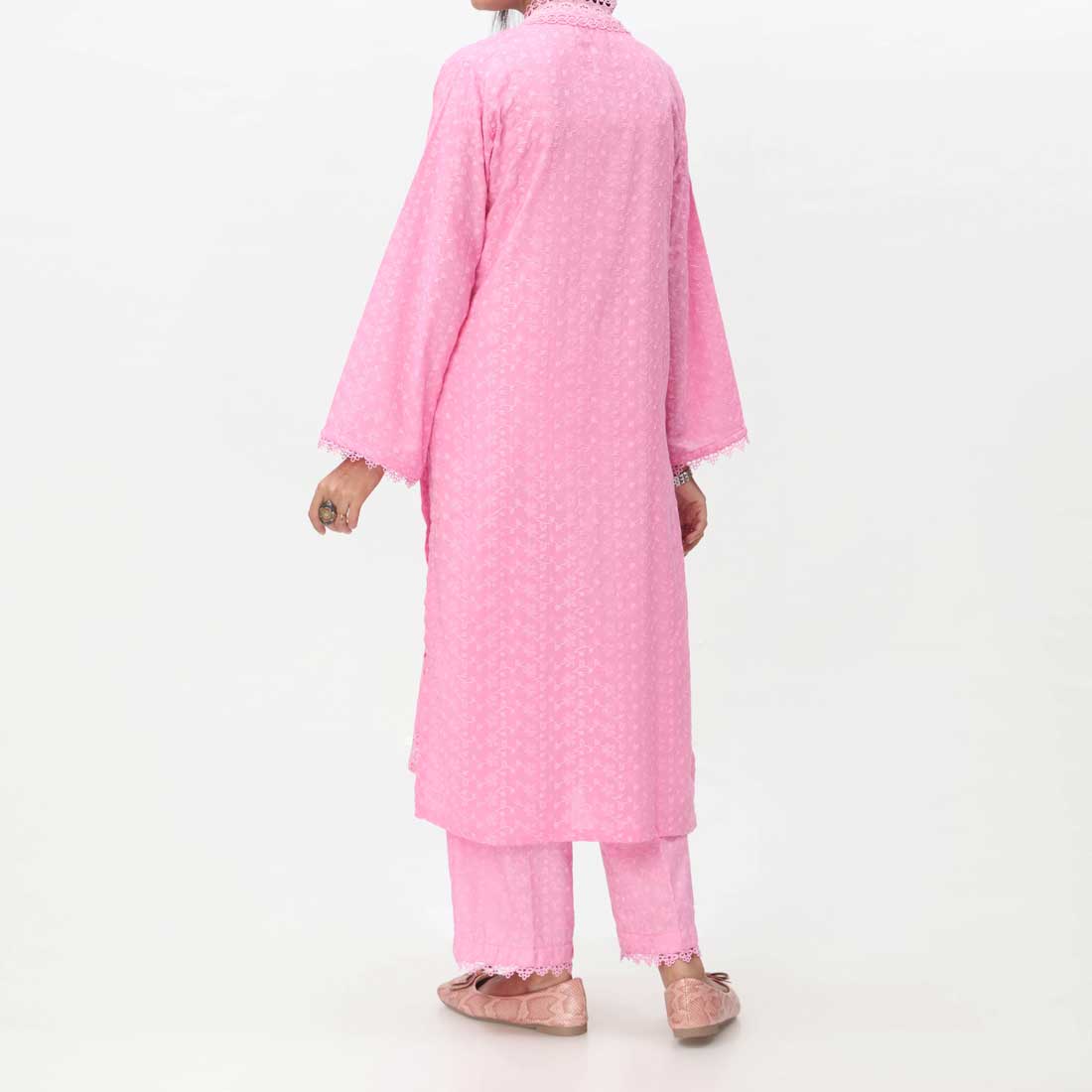 2PC- Embroidered ChikanKari Suit PS4075 - Image 3