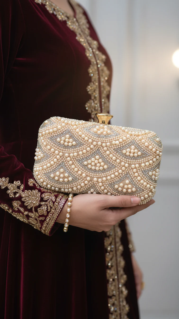 Pink Bridal Clutch P24277