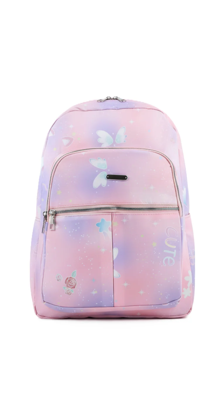 Pink Casual Back Pack For Ladies P47474 - Image 3