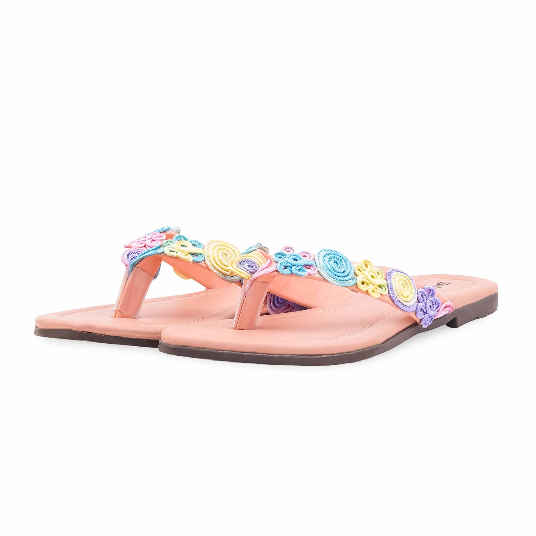 Pink Casual Chappal For Women CL2175 - Image 3