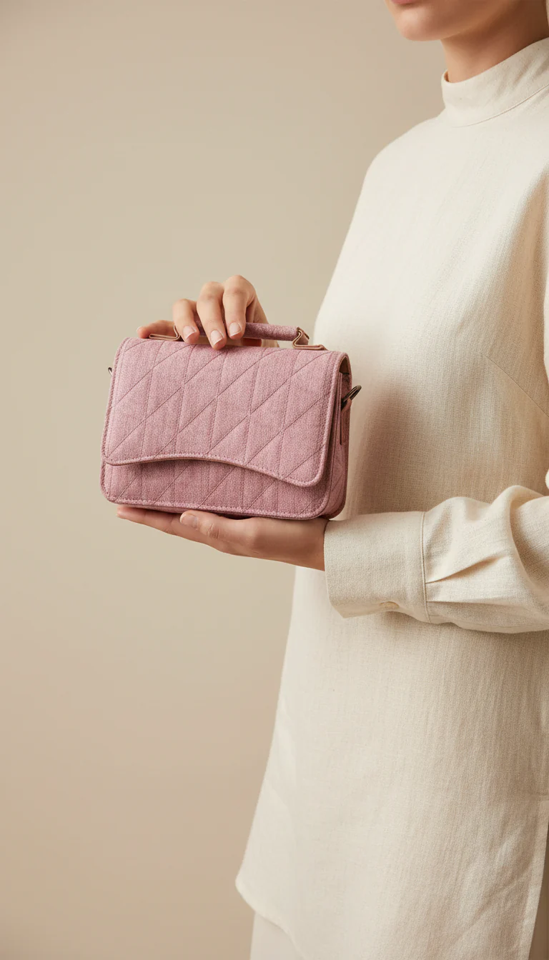 Pink Casual Pouch For Ladies P97677