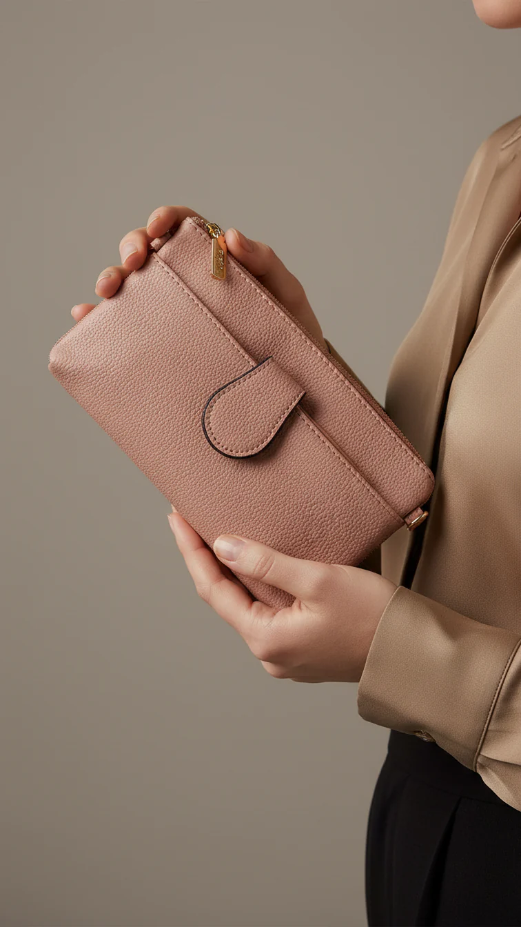 Pink Casual Pouch For Ladies P97689