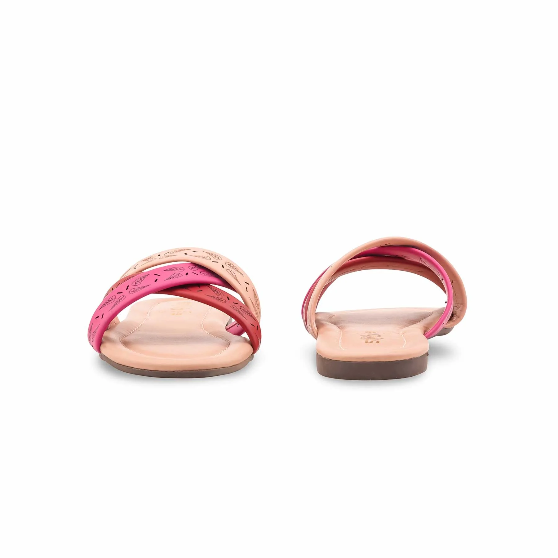 Pink Casual Slipper For Ladies CL2251 - Image 3