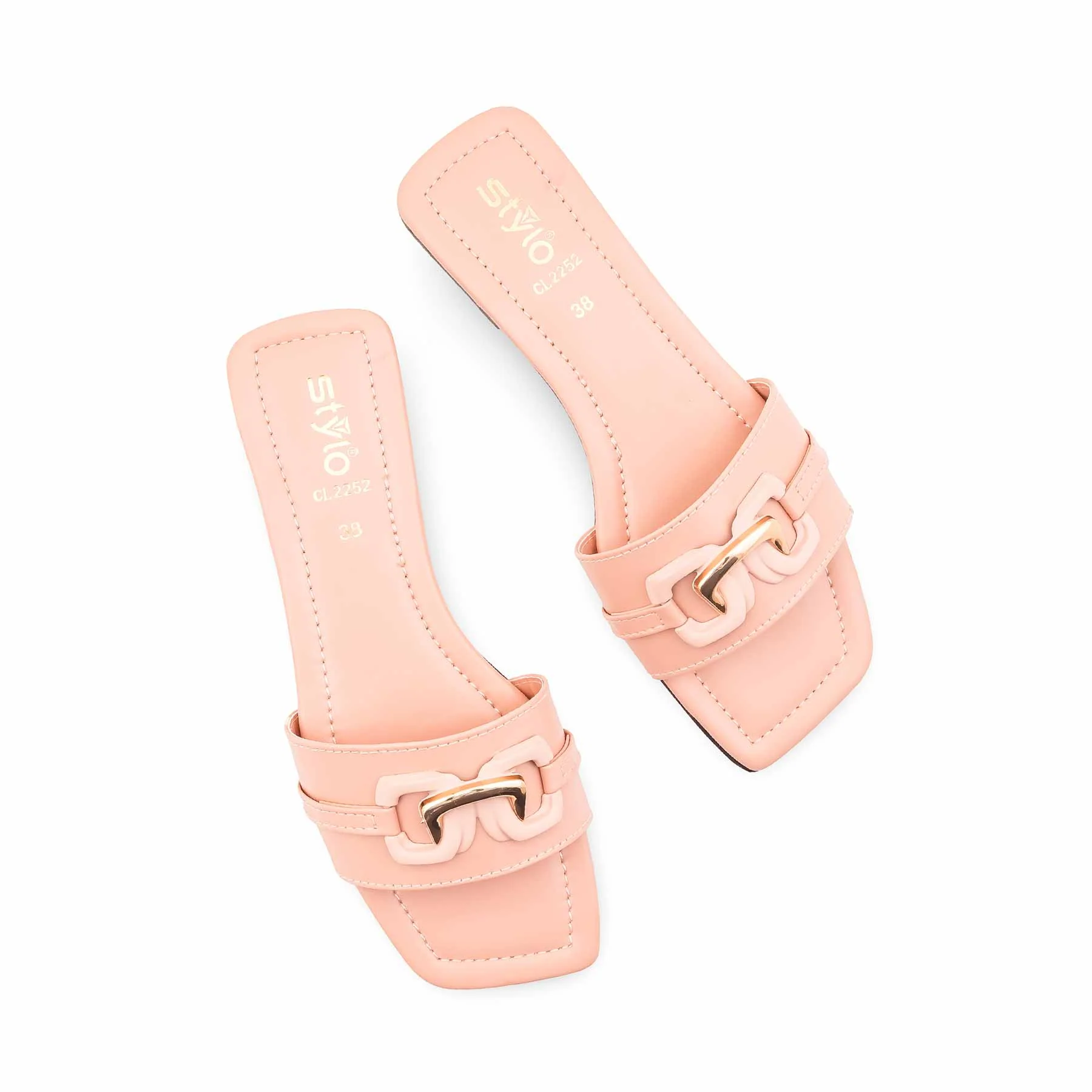Pink Casual Slipper For Ladies CL2252 - Image 5
