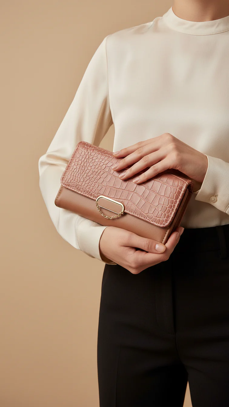 Pink Casual Wallet For Women P71130