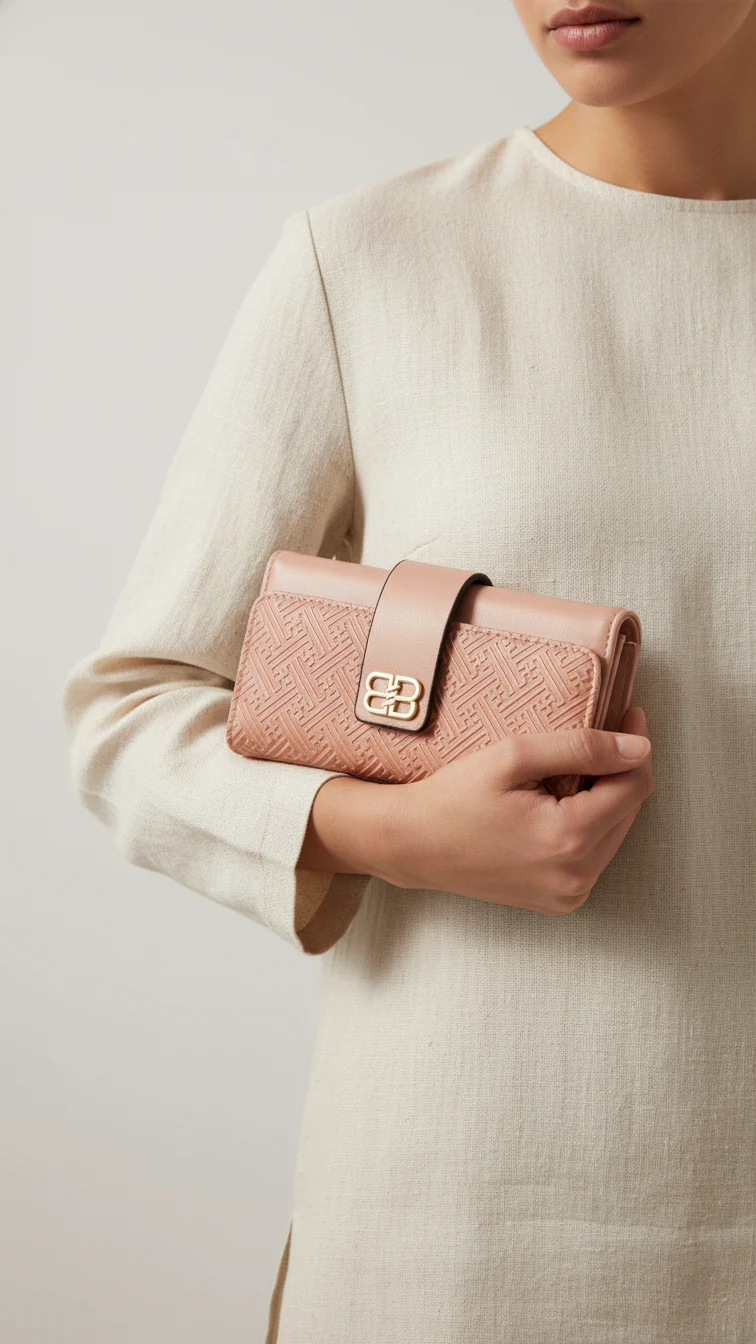 Pink Casual Wallet For Women P71131