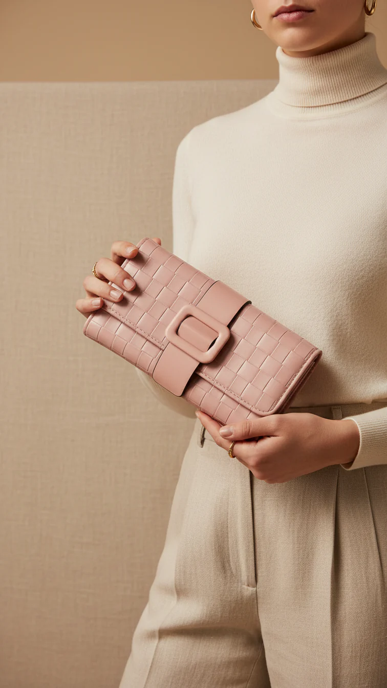Pink Casual Wallet For Women P71132