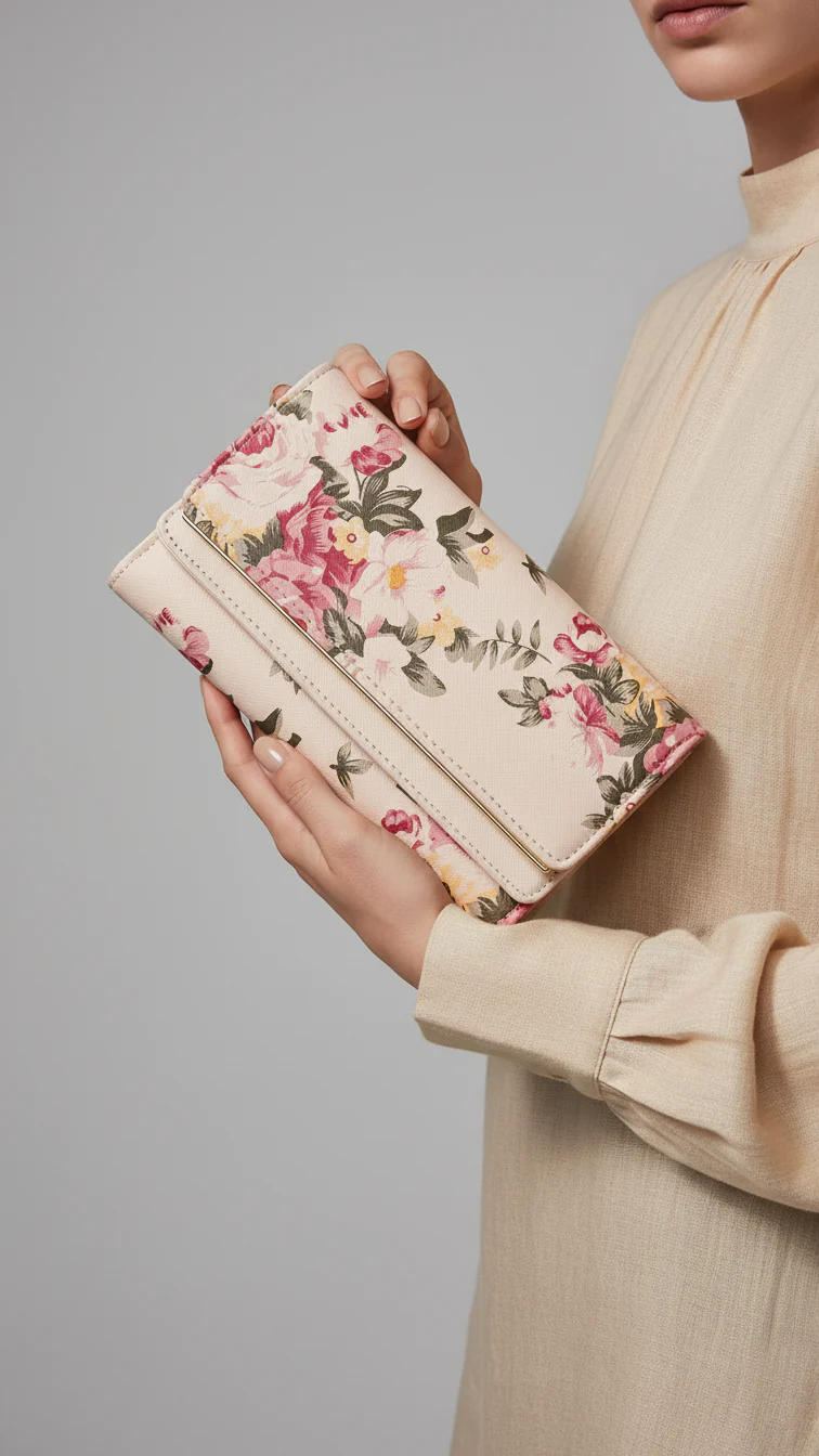 Pink Casual Wallet For Women P71140