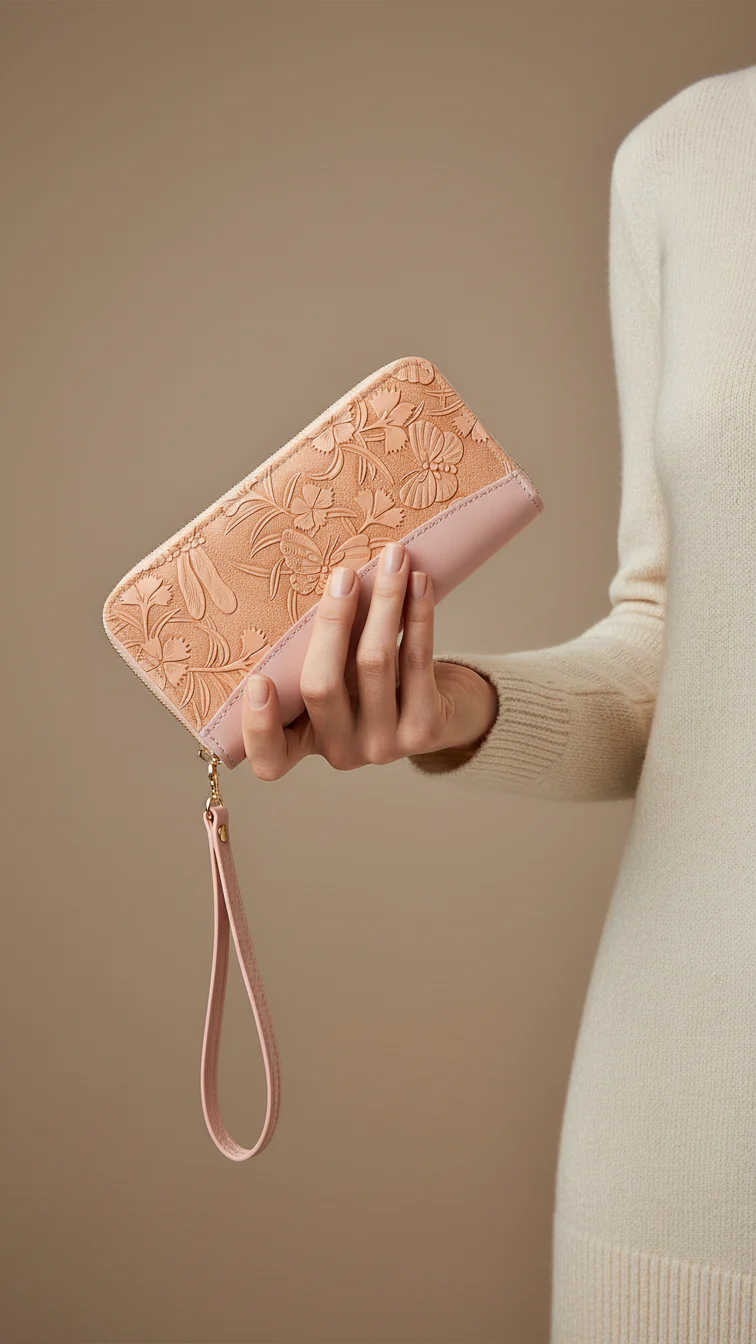 Pink Casual Wallet For Women P71143