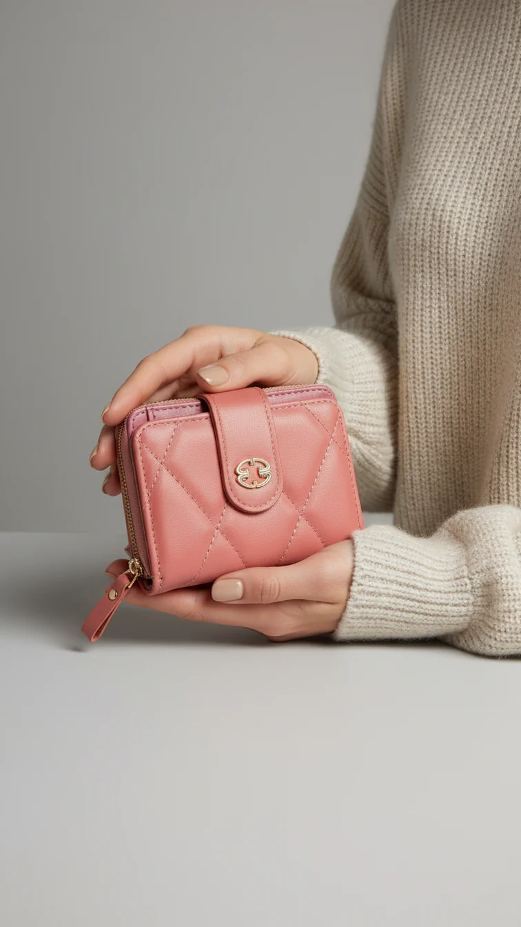 Pink Casual Wallet For Women P71147