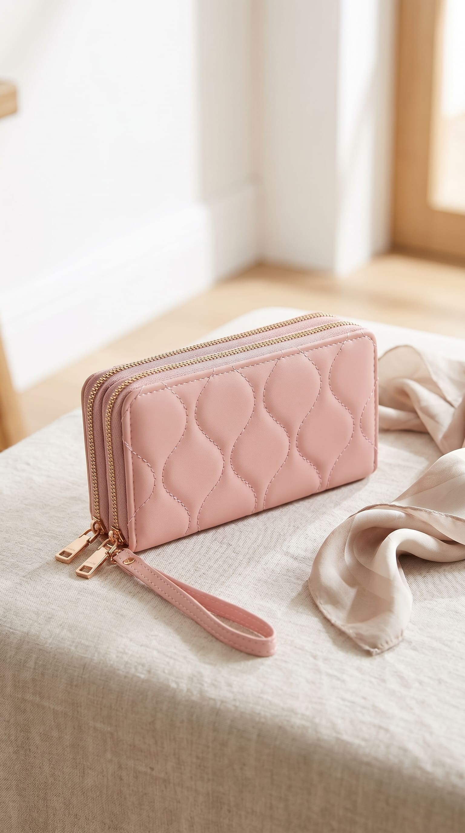 Pink Casual Wallet For Women P71167