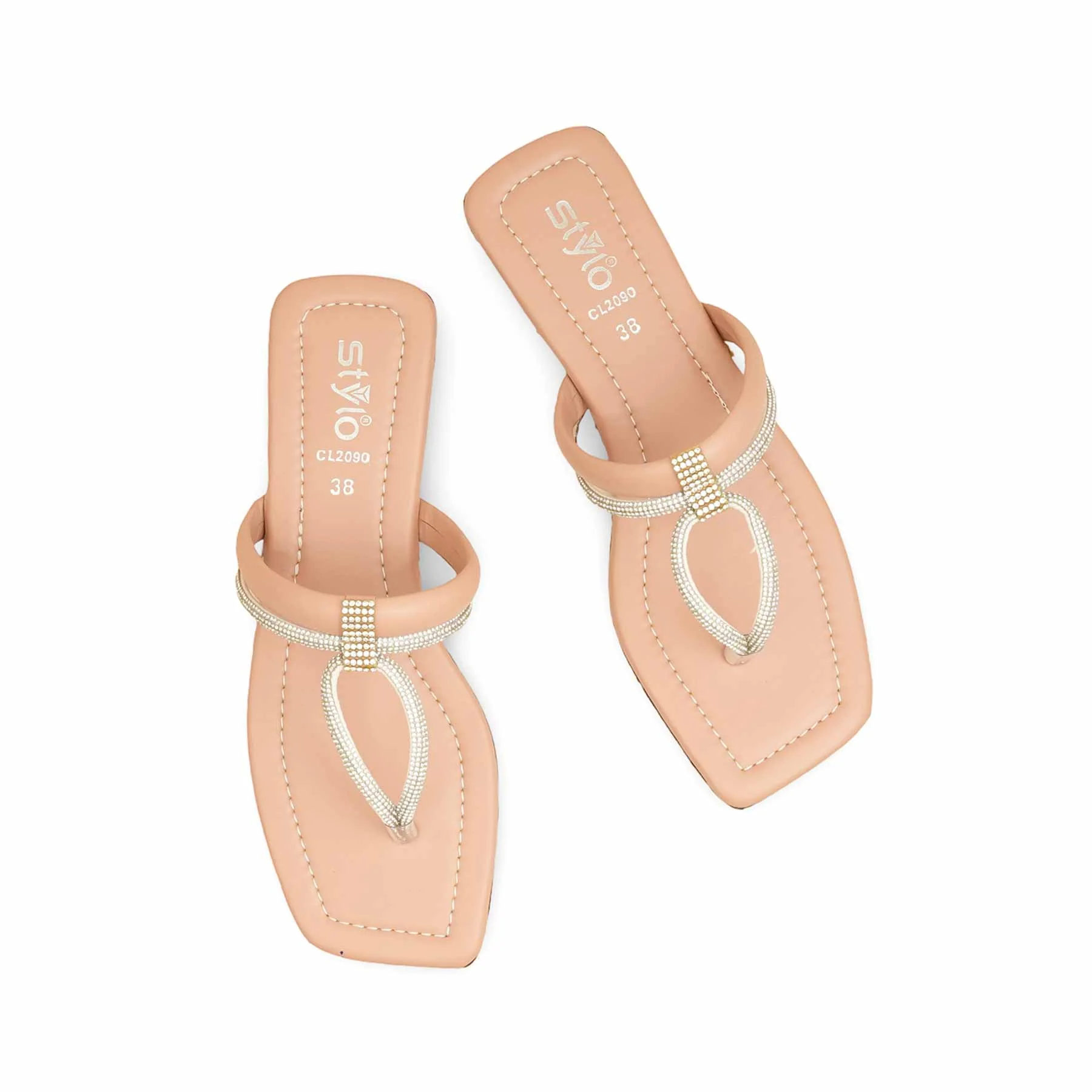 Pink Casual Women Chappal CL2090 - Image 5
