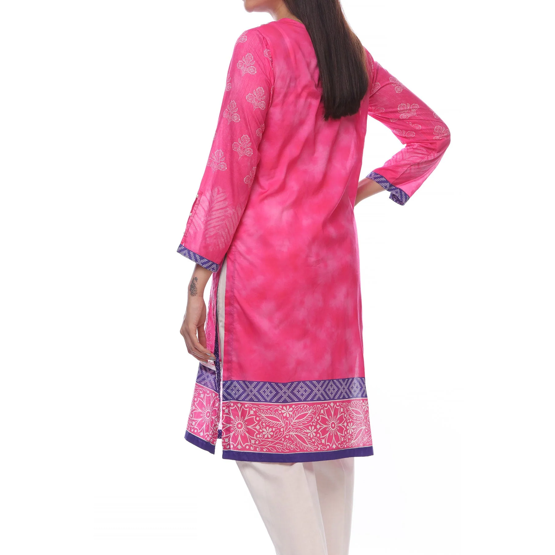Pink Color Digital Printed Lawn Embroidered Shirt PS2348 - Image 3