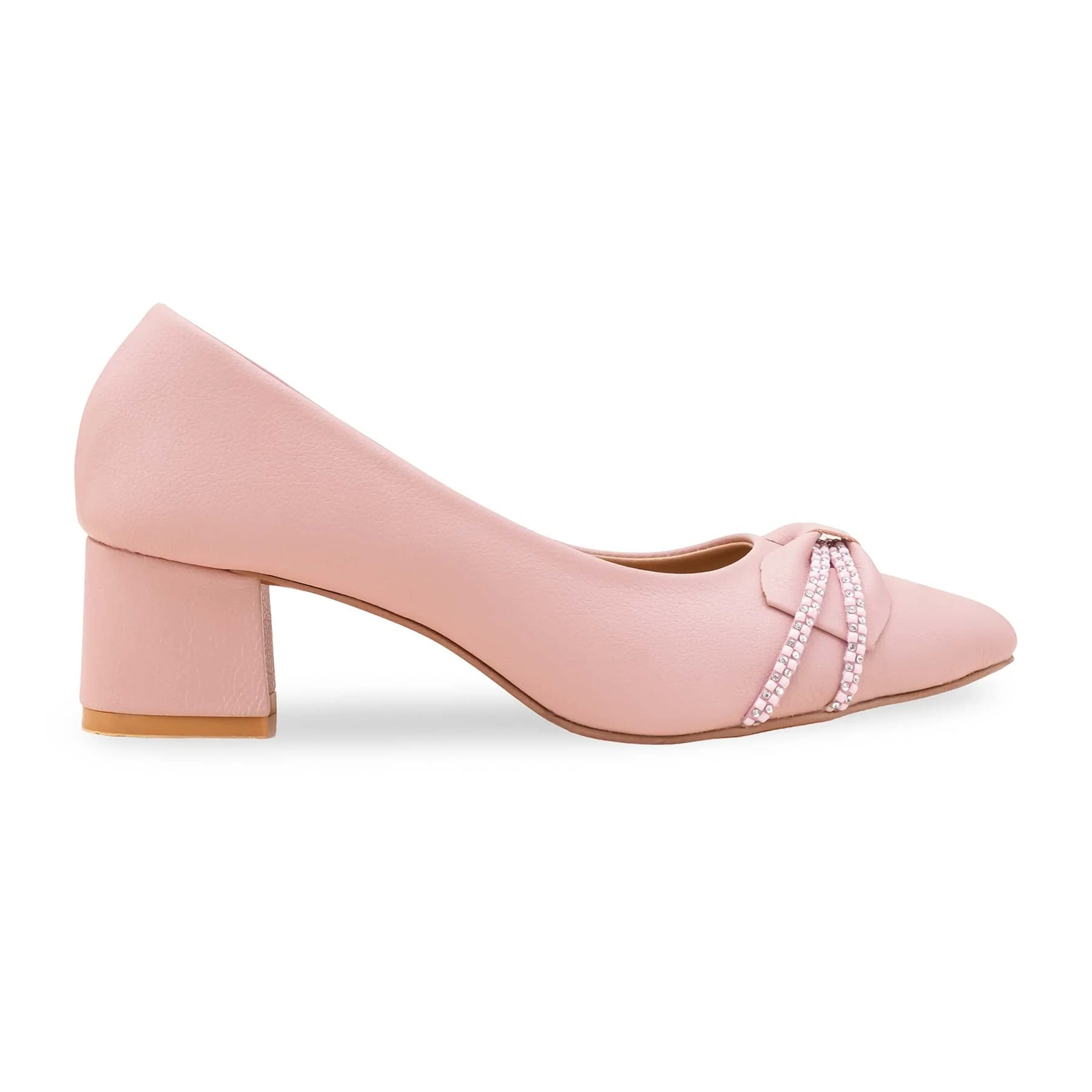 Pink Court Shoes For Ladies WN7493 - Image 2
