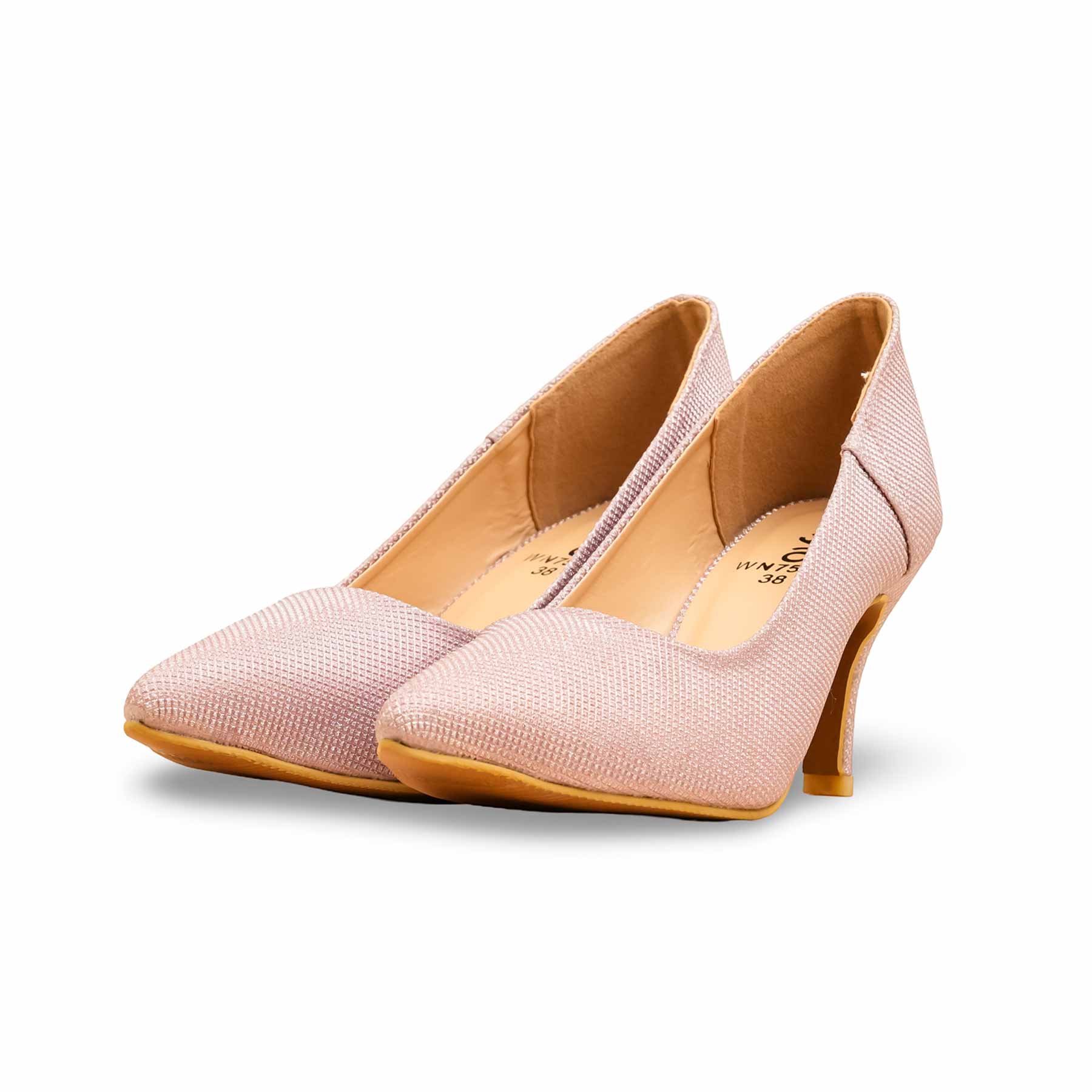 Pink Court Shoes For Ladies WN7538 - Image 3