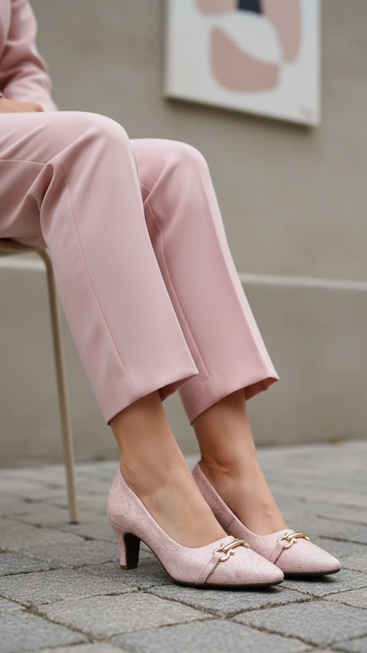 Pink Court Shoes WN7435