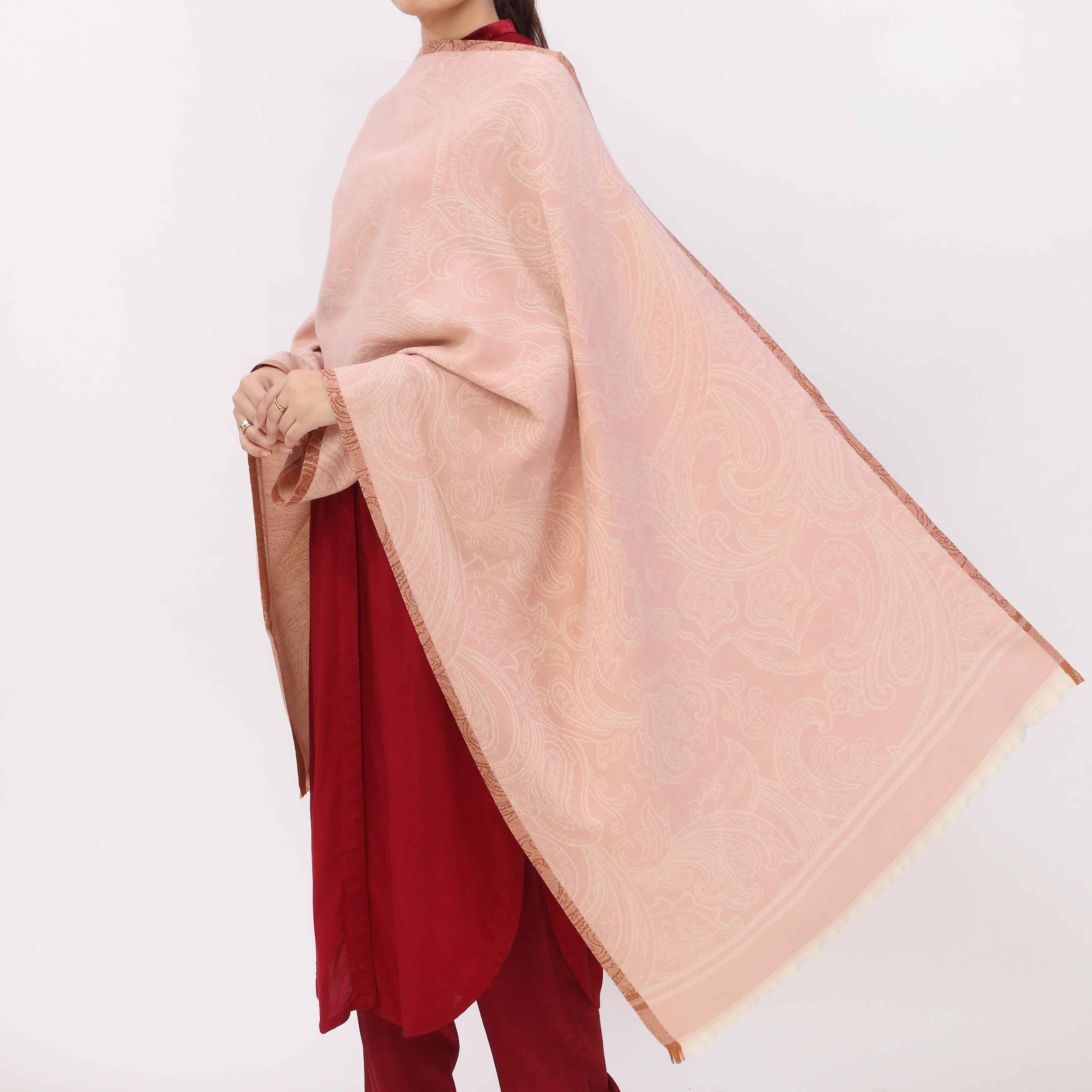 Pink Double Side Wearing Stole PW5812 - Image 3