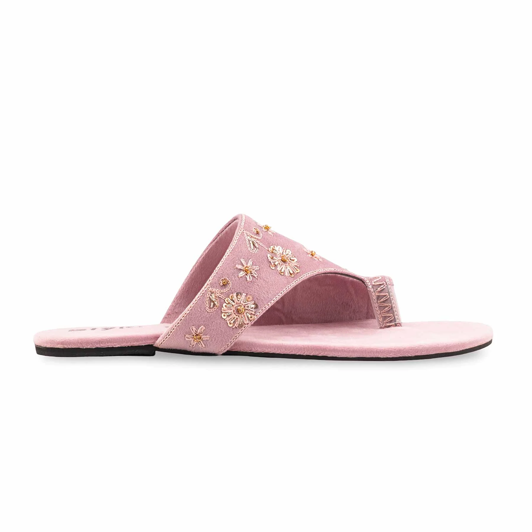 Pink Ethnic Chappal For Women EC0250 - Image 3