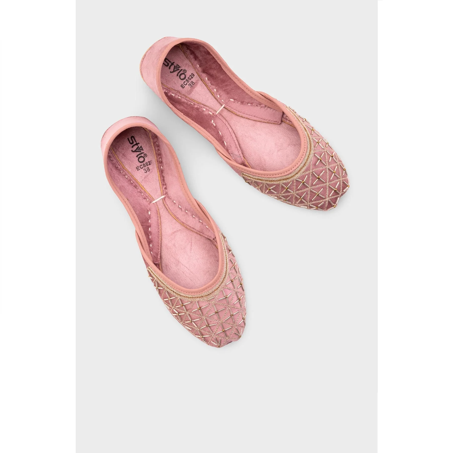 Pink Ethnic Khussa EC8629 - Image 5