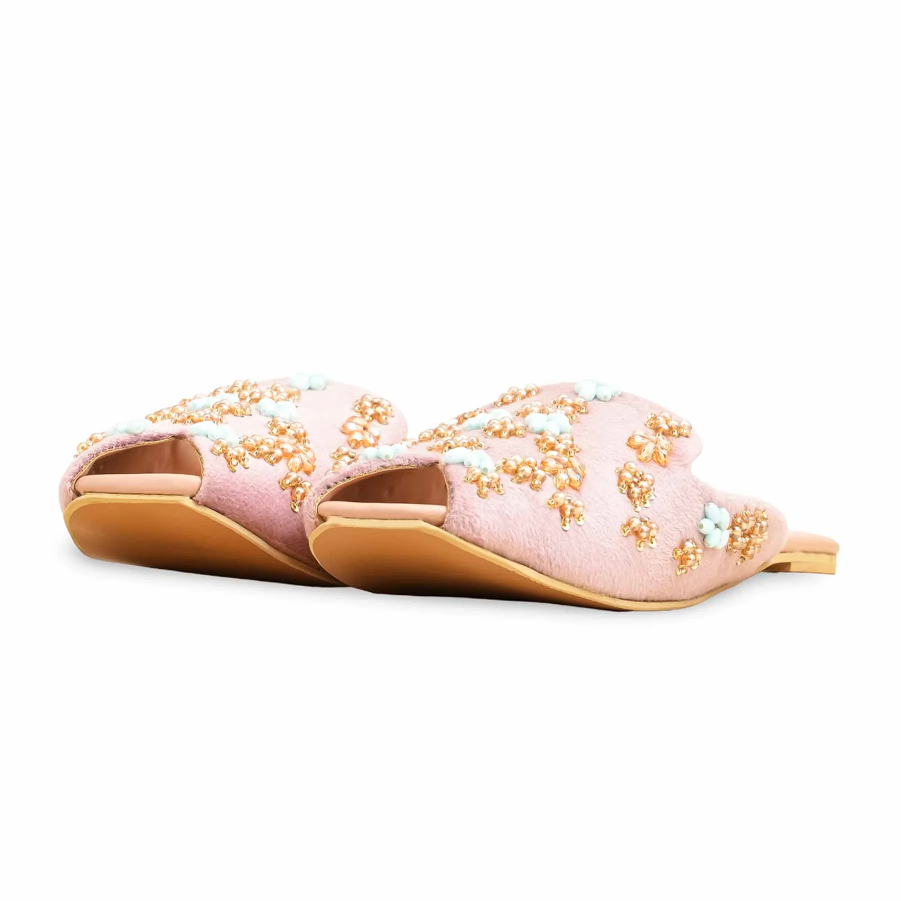Pink Fancy Back Open Khussa EC8578 - Image 4